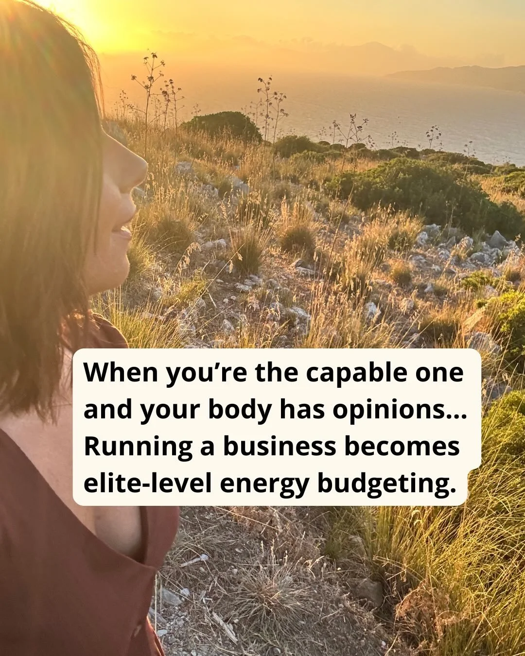 You worked too hard to build what you have through this level of ambition.

You&rsquo;re not about to shrink it because your energy isn&rsquo;t as forgiving as it used to be.

The move now isn&rsquo;t &ldquo;rest more.&rdquo; It&rsquo;s redesign how 