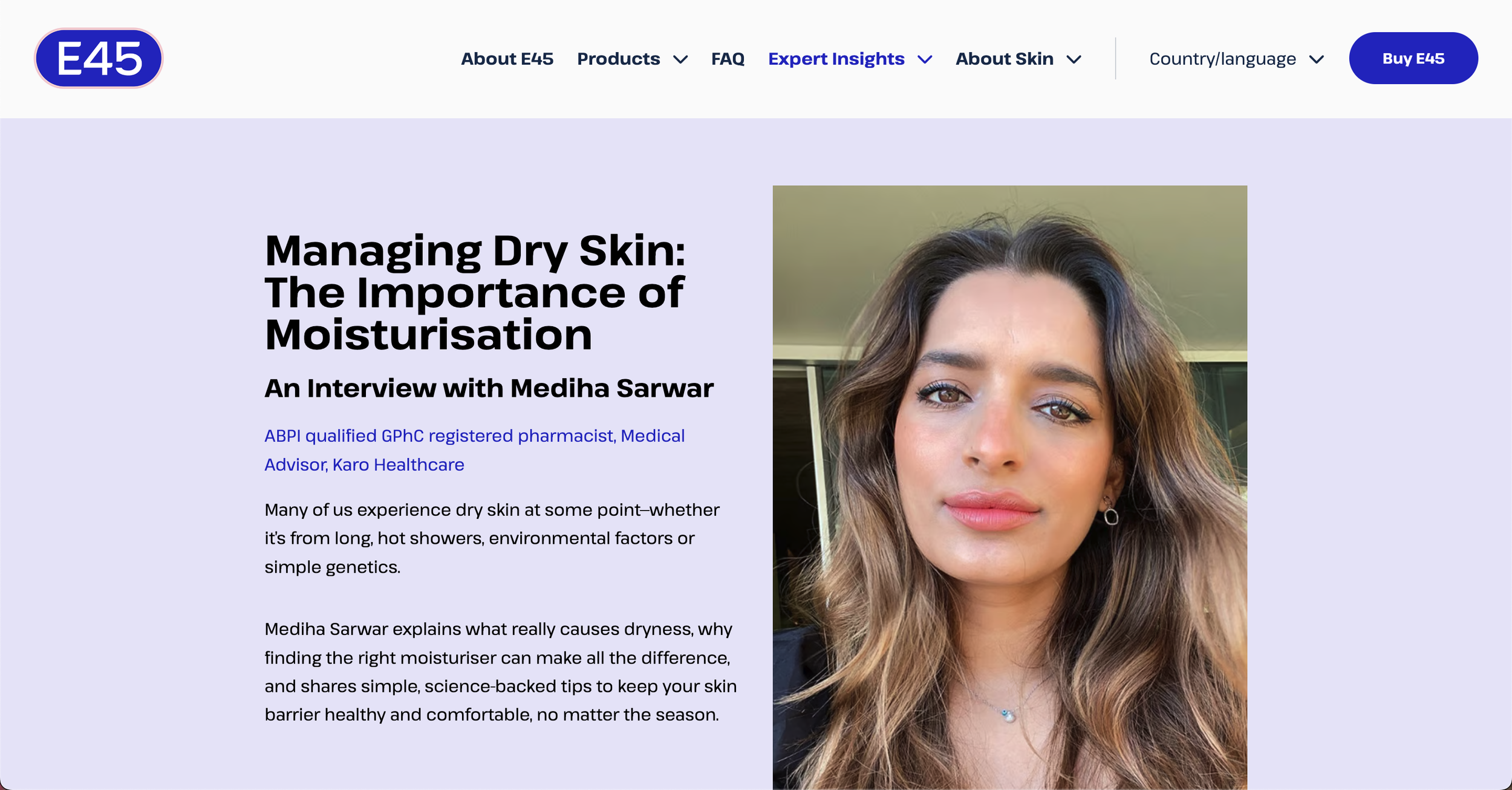 Managing Dry Skin: The Importance of Moisturisation