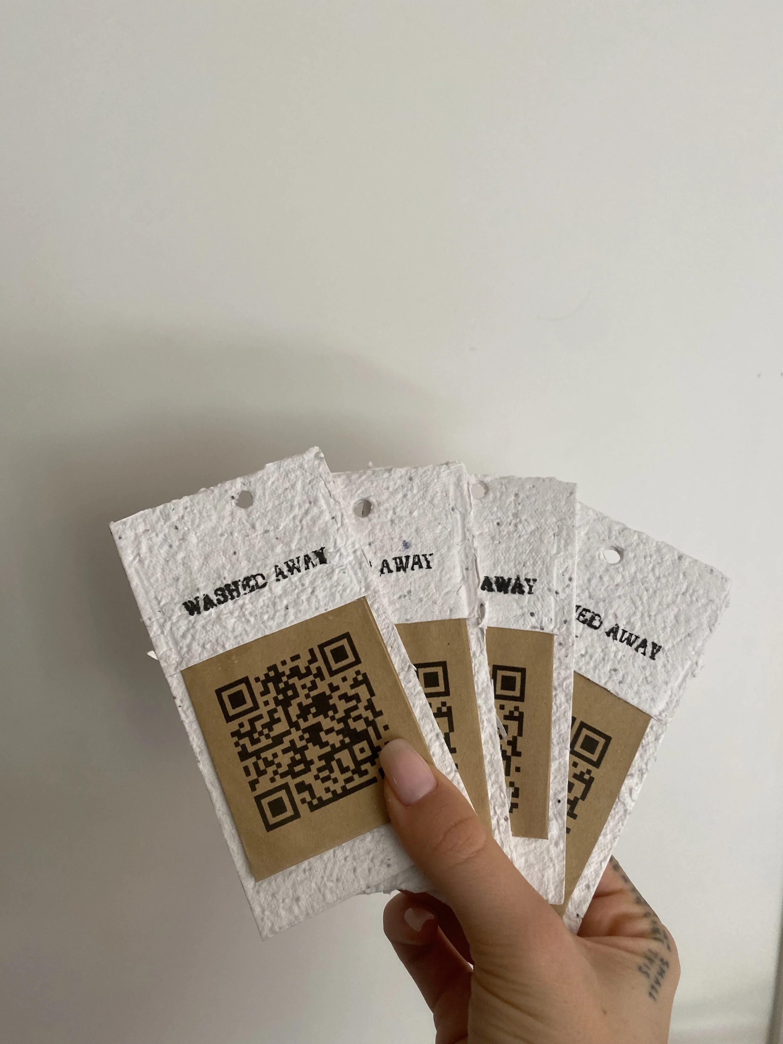 Plantable paper tags (handmade by me)