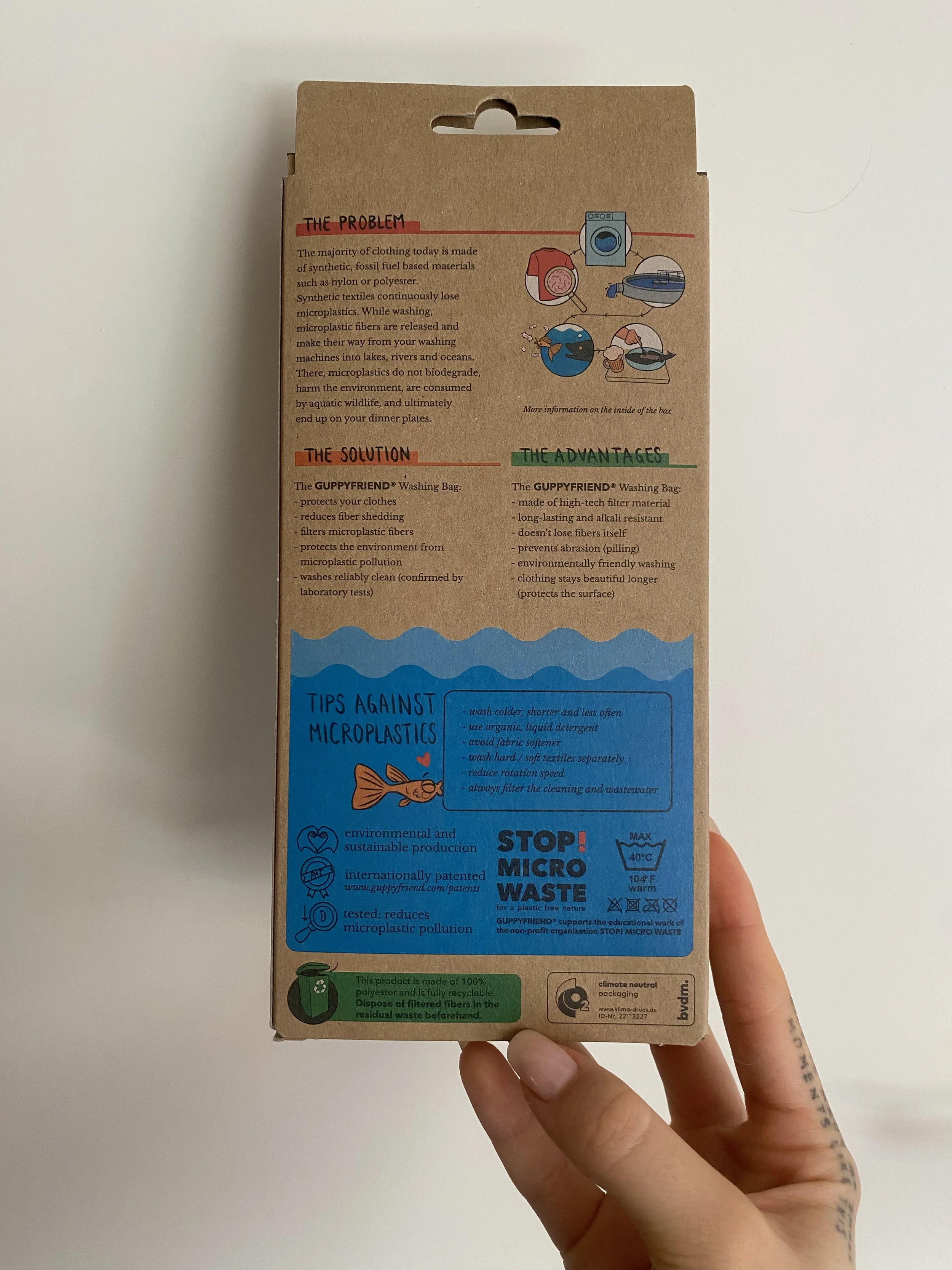 Included with garments @guppyfriend washing bags