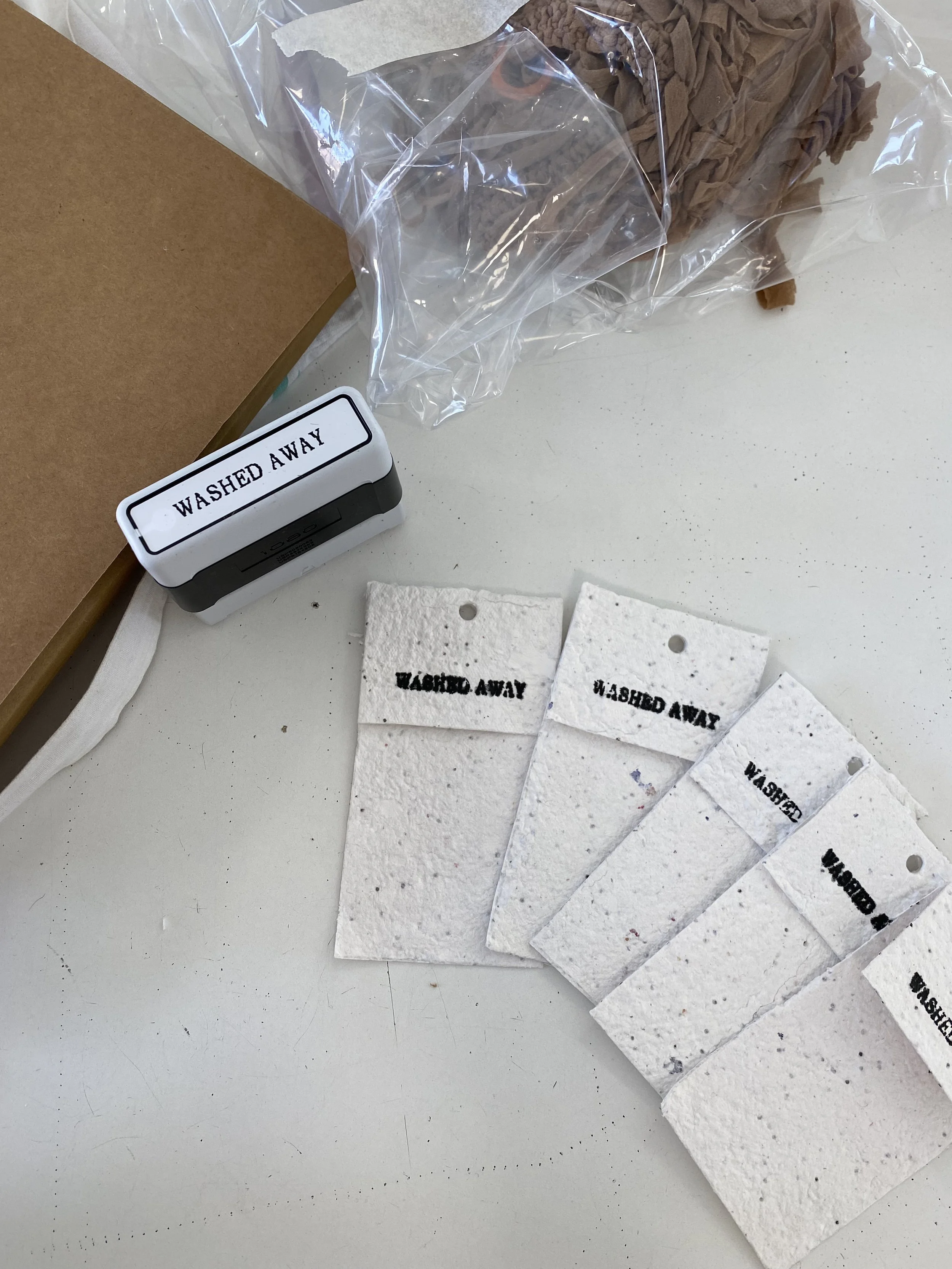 Plantable paper tags (handmade by me)