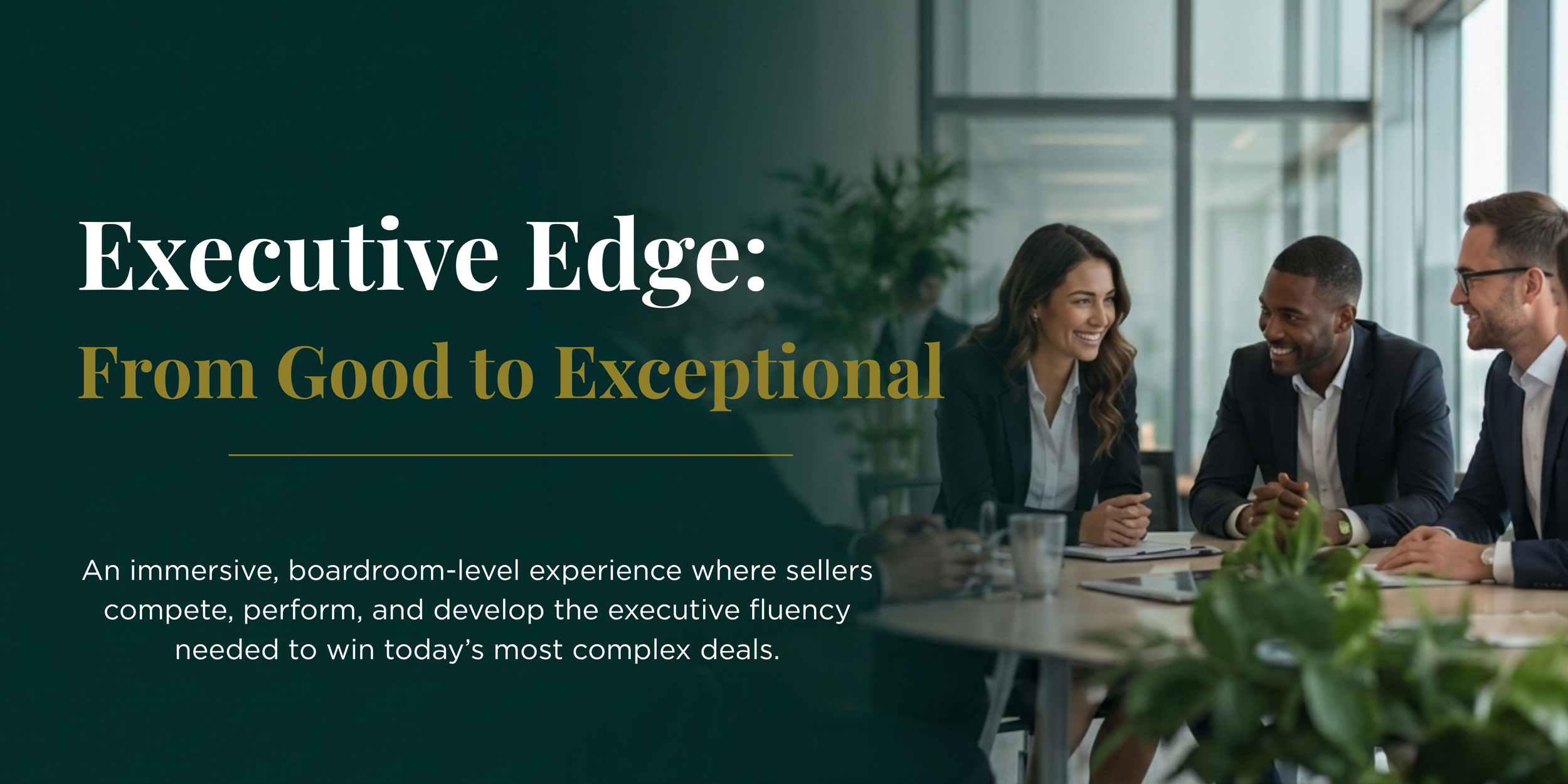 Executive sales training workshop focused on C-suite communication and enterprise selling