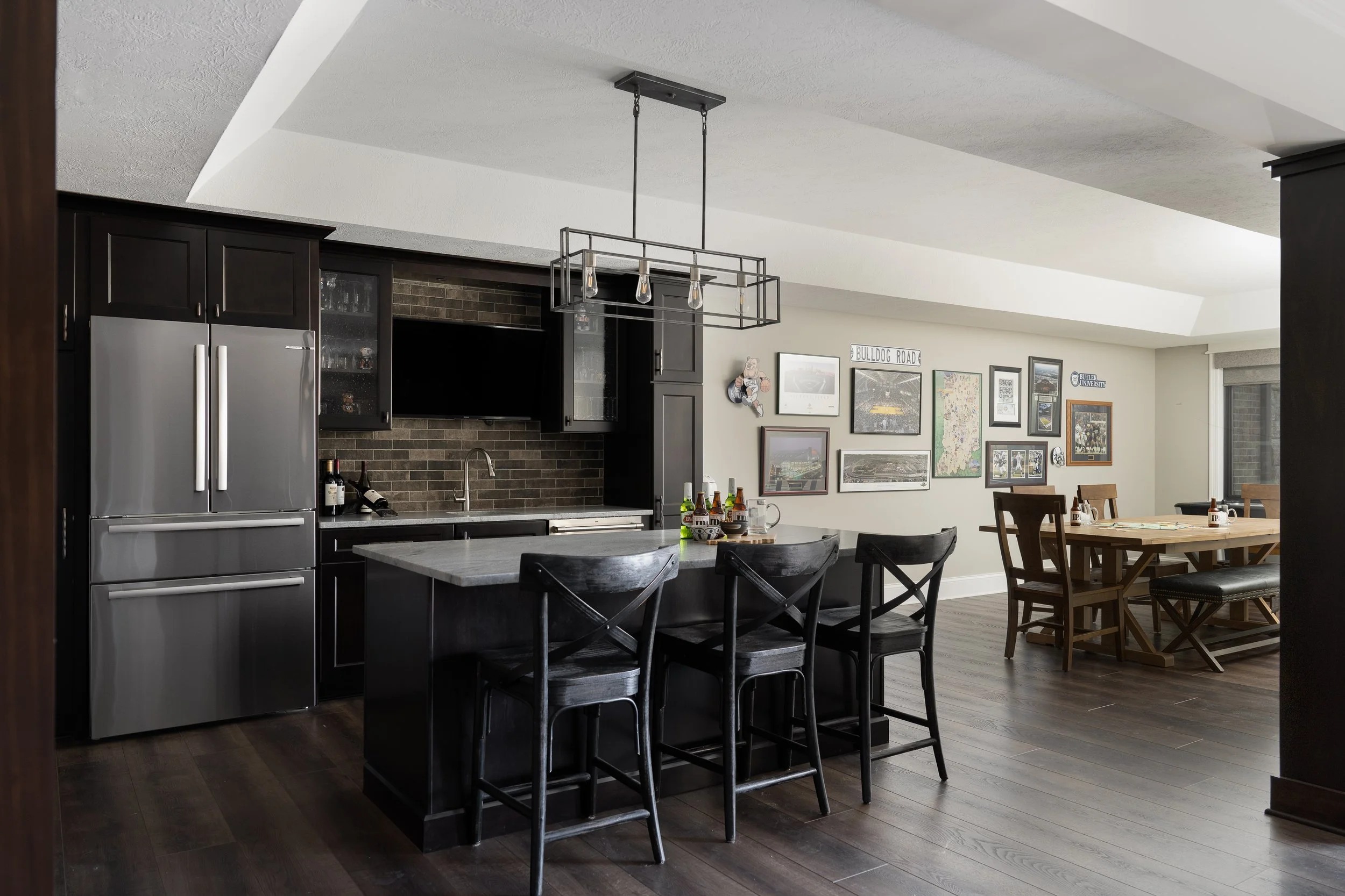 Basement Design, Elevated: A Zionsville Custom Home Basement