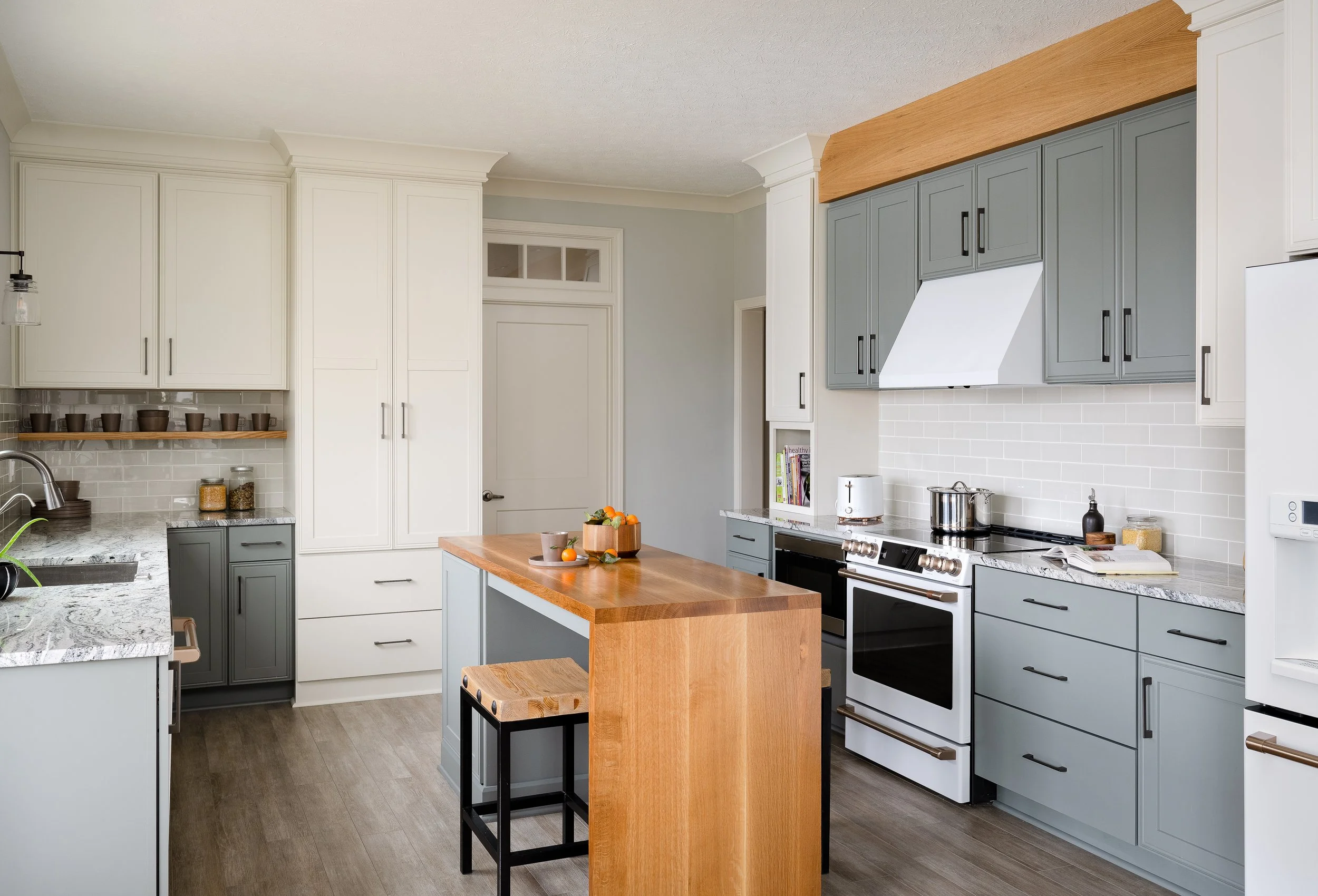 Gray & White Grandeur: Indianapolis, IN Kitchen Renovation