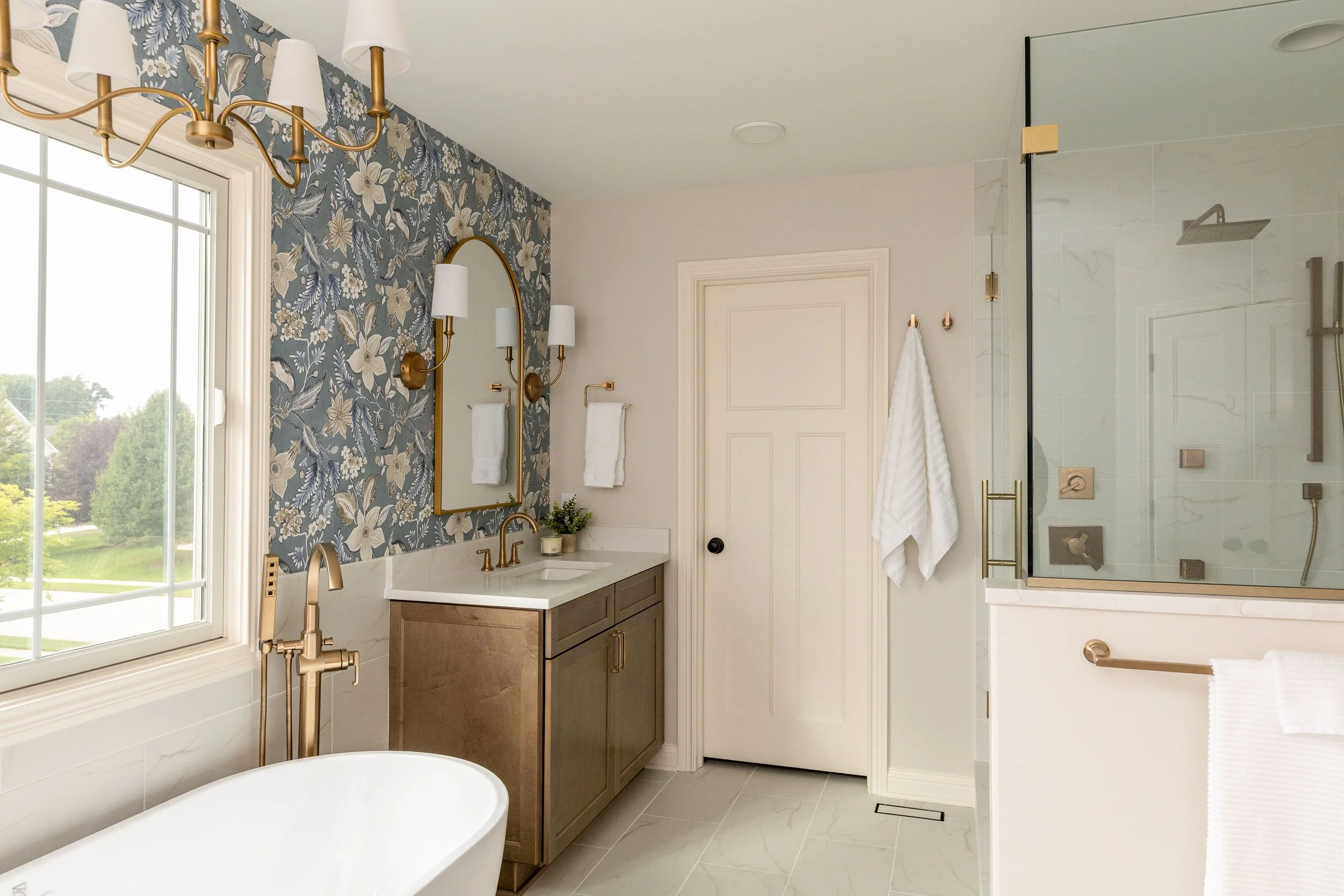 English-Inspired Elegance: A Zionsville Bathroom Design + Remodel