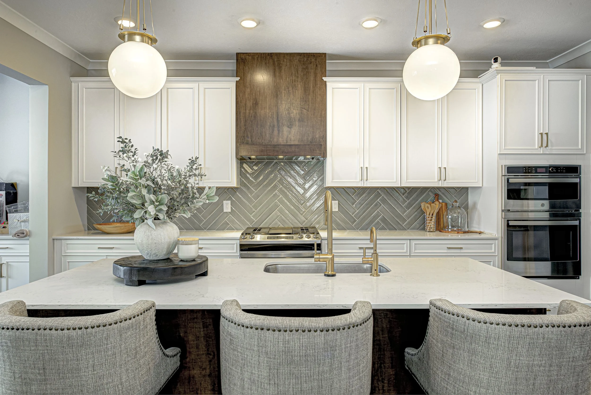 Sage Green Kitchen Remodel in Westfield, IN by Everything Home project photo