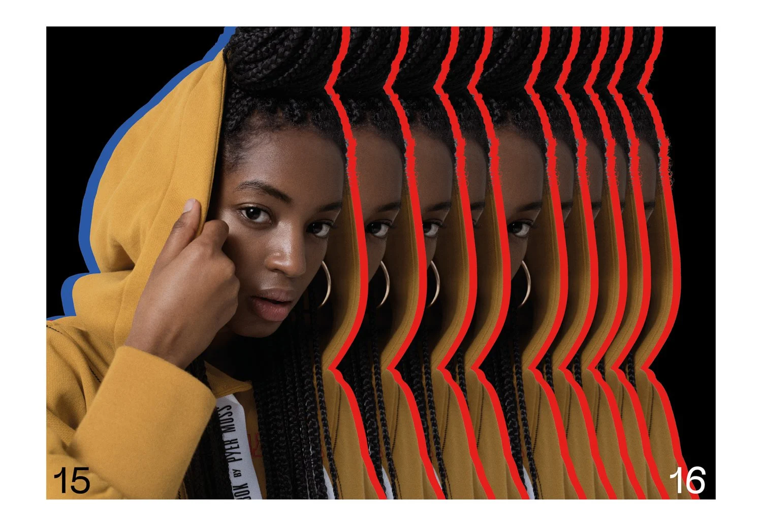 Imagen editorial de Reebok x Pyer Moss fotografiada por Pedro Márnez