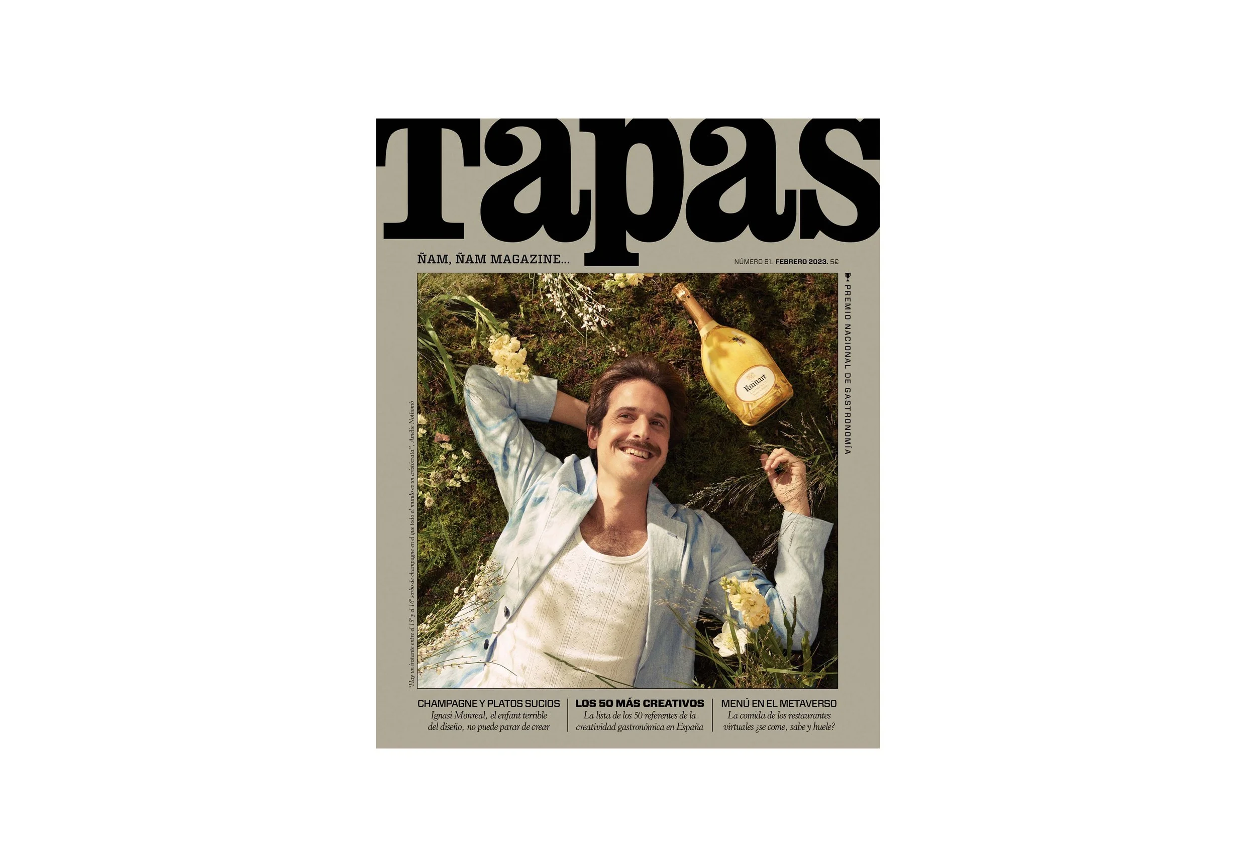 Retrato editorial de Ignasi Monreal para Tapas fotografiado por Pedro Márnez