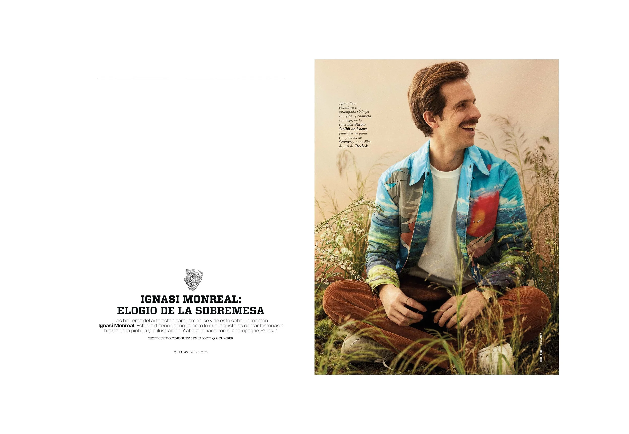 Ignasi Monreal en sesión de fotos para Tapas por Pedro Márnez