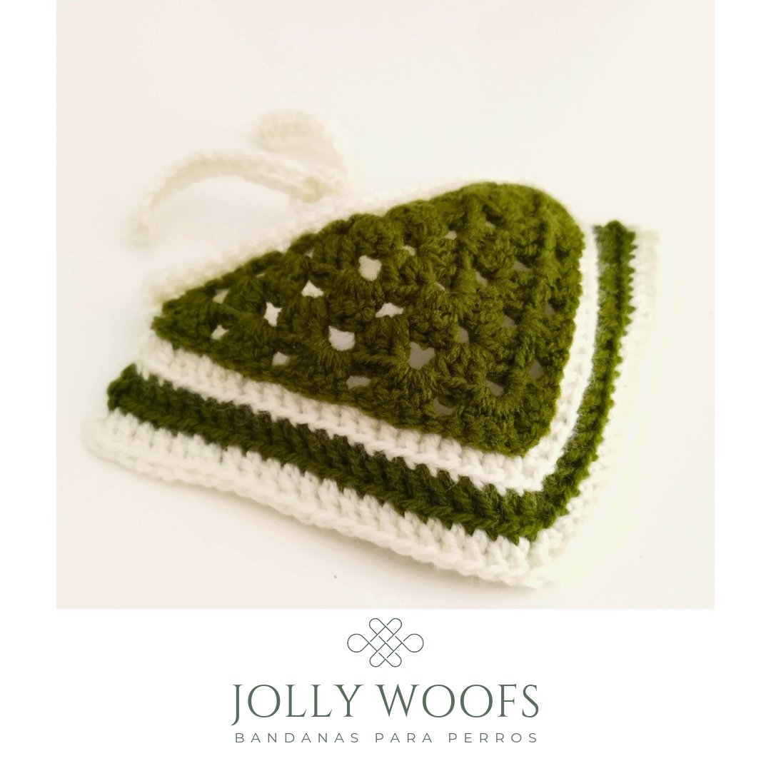Jolly woofs- bandana para perros (Verde)