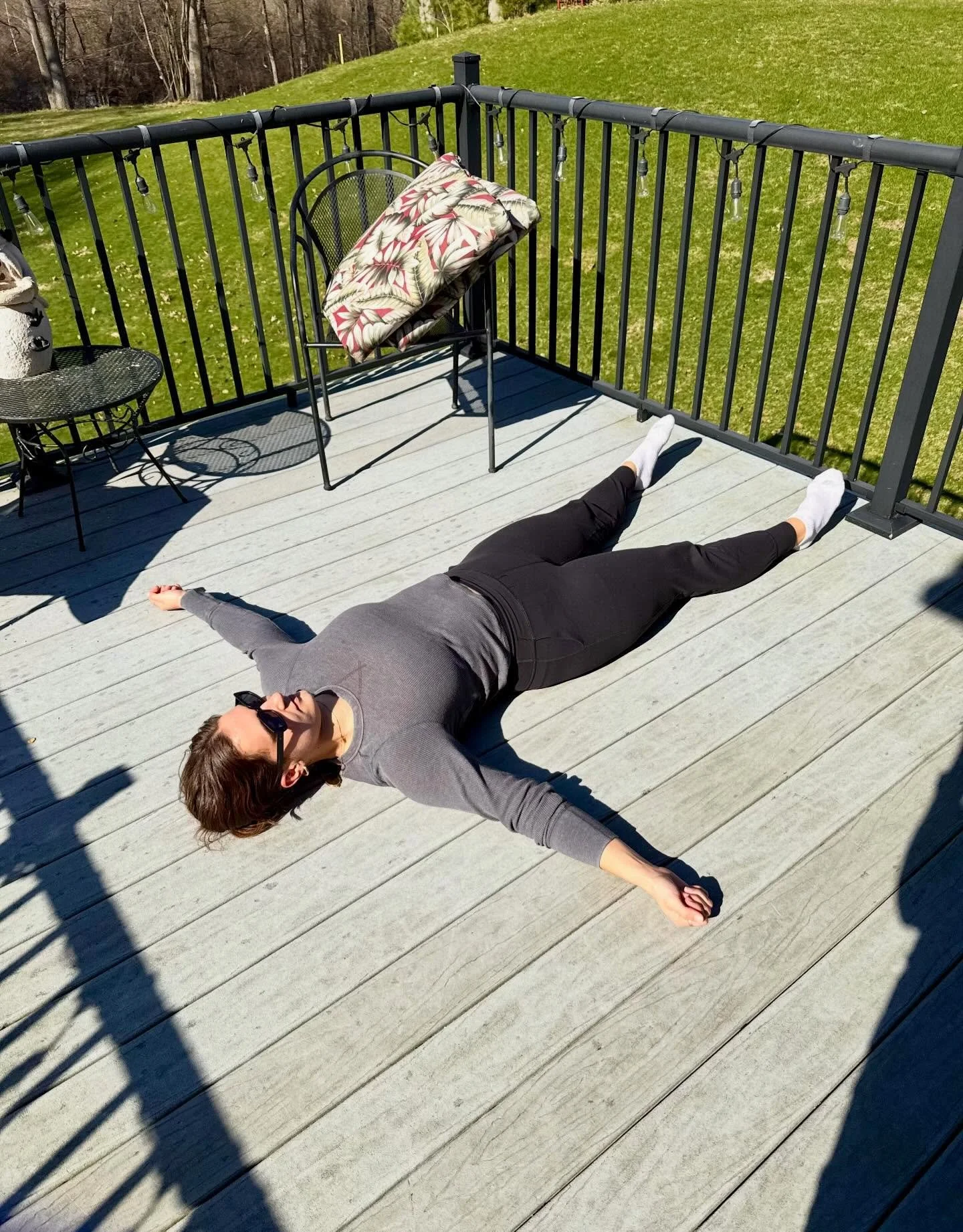 Only clinicians will know🤣🤣🤣🤣: that &ldquo;I have 10 minutes in between sessions, the sun is finally out and I need every bit of it&rdquo; feeling 💀