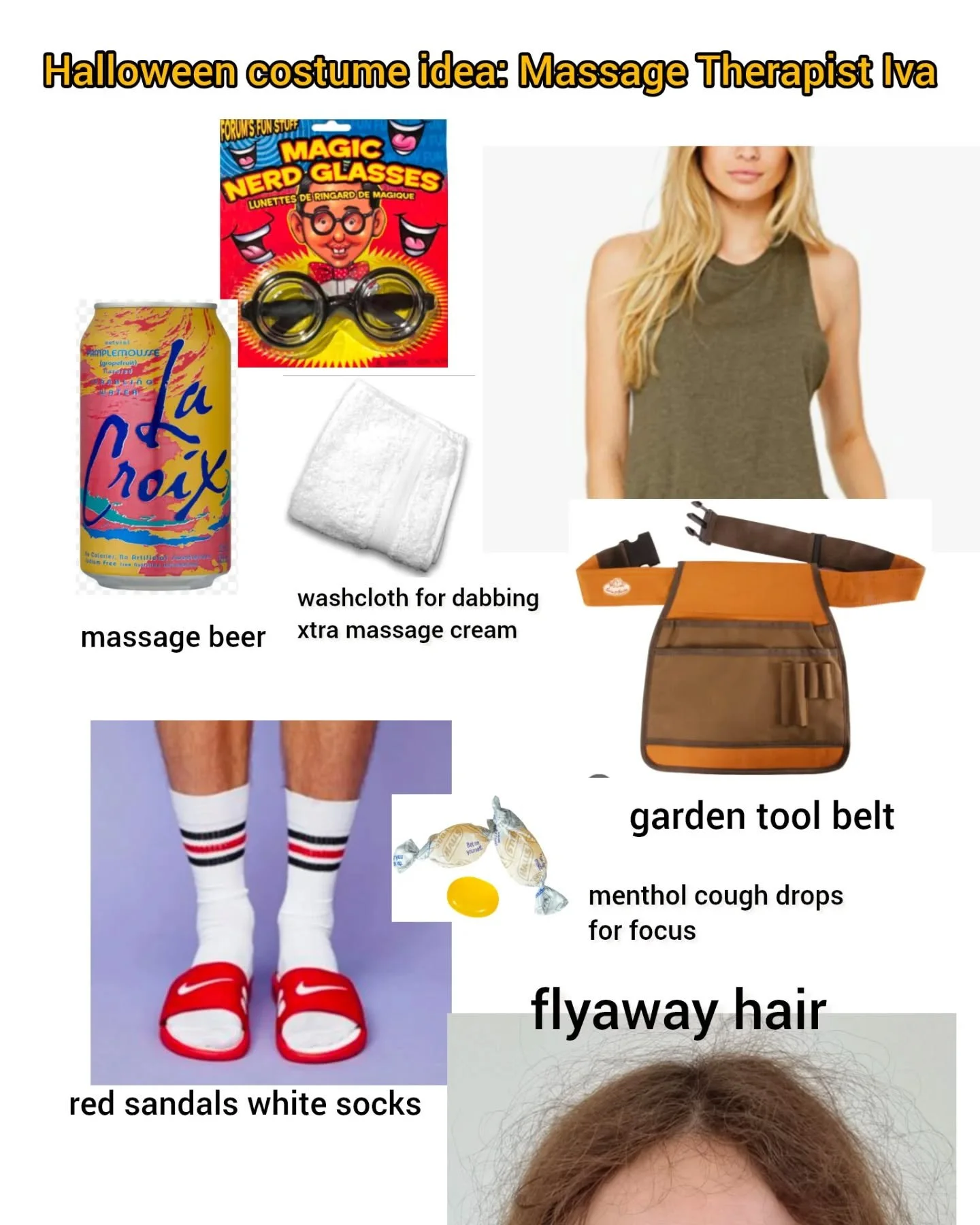 Just in case you need a quick costume to throw together. Don't forget the capri length black leggings! 👻