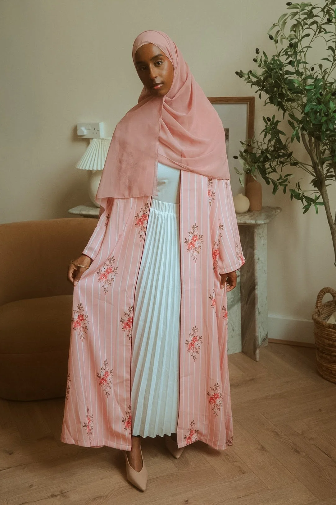 Amani Stripe Detail Abaya