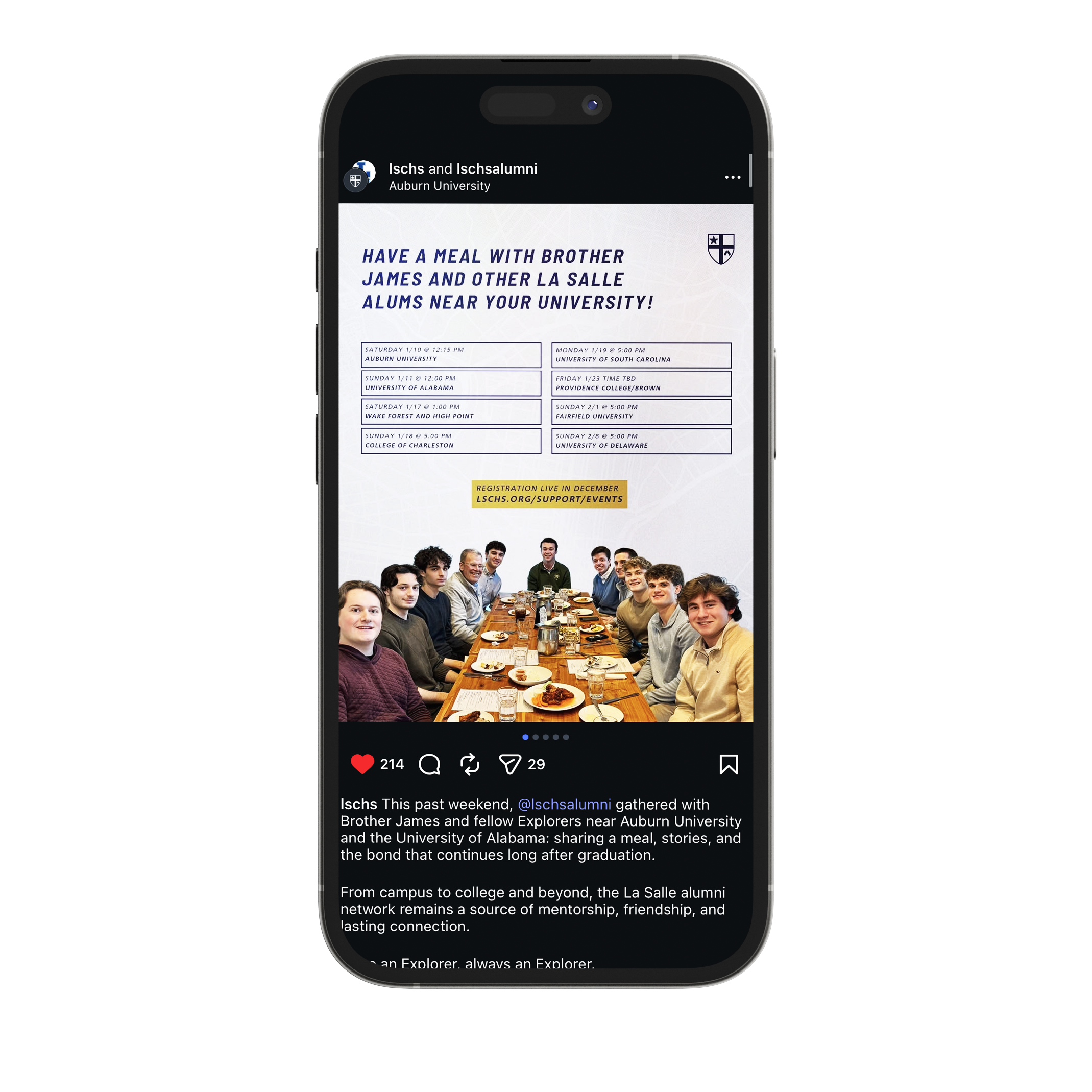 Brother james alumni visit promo.png