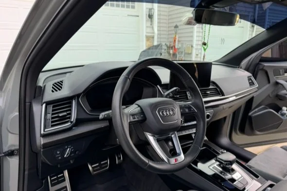 Audi interior after detailing