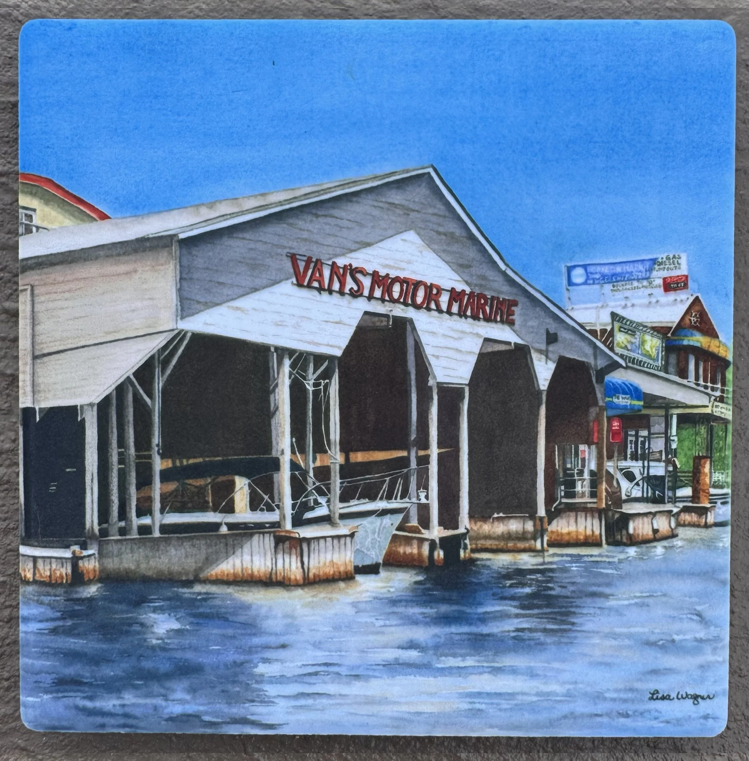 Sandstone Coaster: Van's Motor Marine