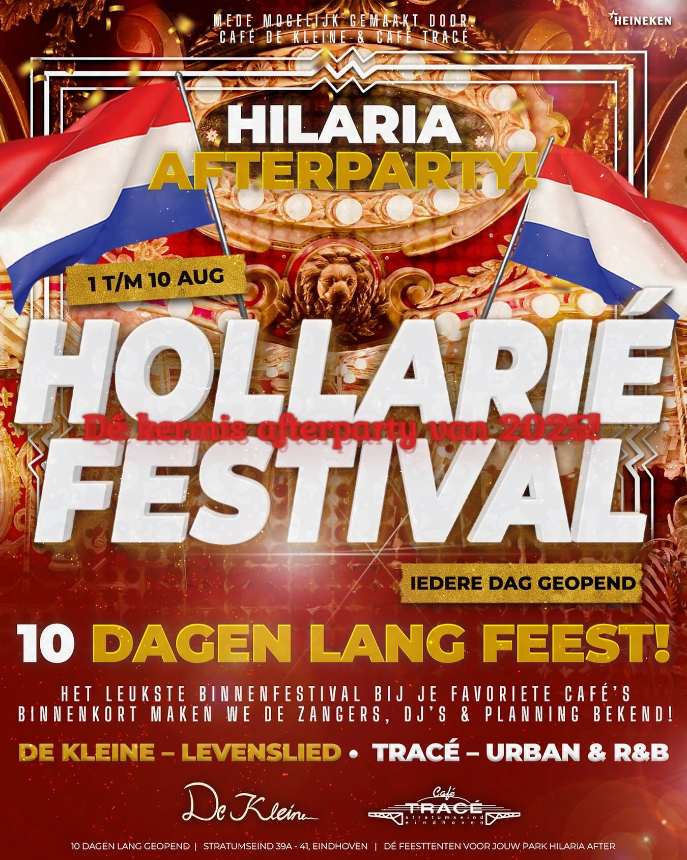 🎪 𝑯𝒐𝒍𝒍𝒂𝒓𝒊&eacute; 𝑭𝒆𝒔𝒕𝒊𝒗𝒂𝒍 &ndash; 𝑽𝒐𝒐𝒓 𝒉𝒆𝒕 𝒆𝒆𝒓𝒔𝒕 𝒐𝒐𝒊𝒕!
 Mede mogelijk gemaakt door 𝐂𝐚𝐟&eacute; 𝐃𝐞 𝐊𝐥𝐞𝐢𝐧𝐞 &amp; 𝐂𝐚𝐟&eacute; 𝐓𝐫𝐚𝐜&eacute; 🍻🎉 Voor de allereerste keer bundelen we de krachten voor een 