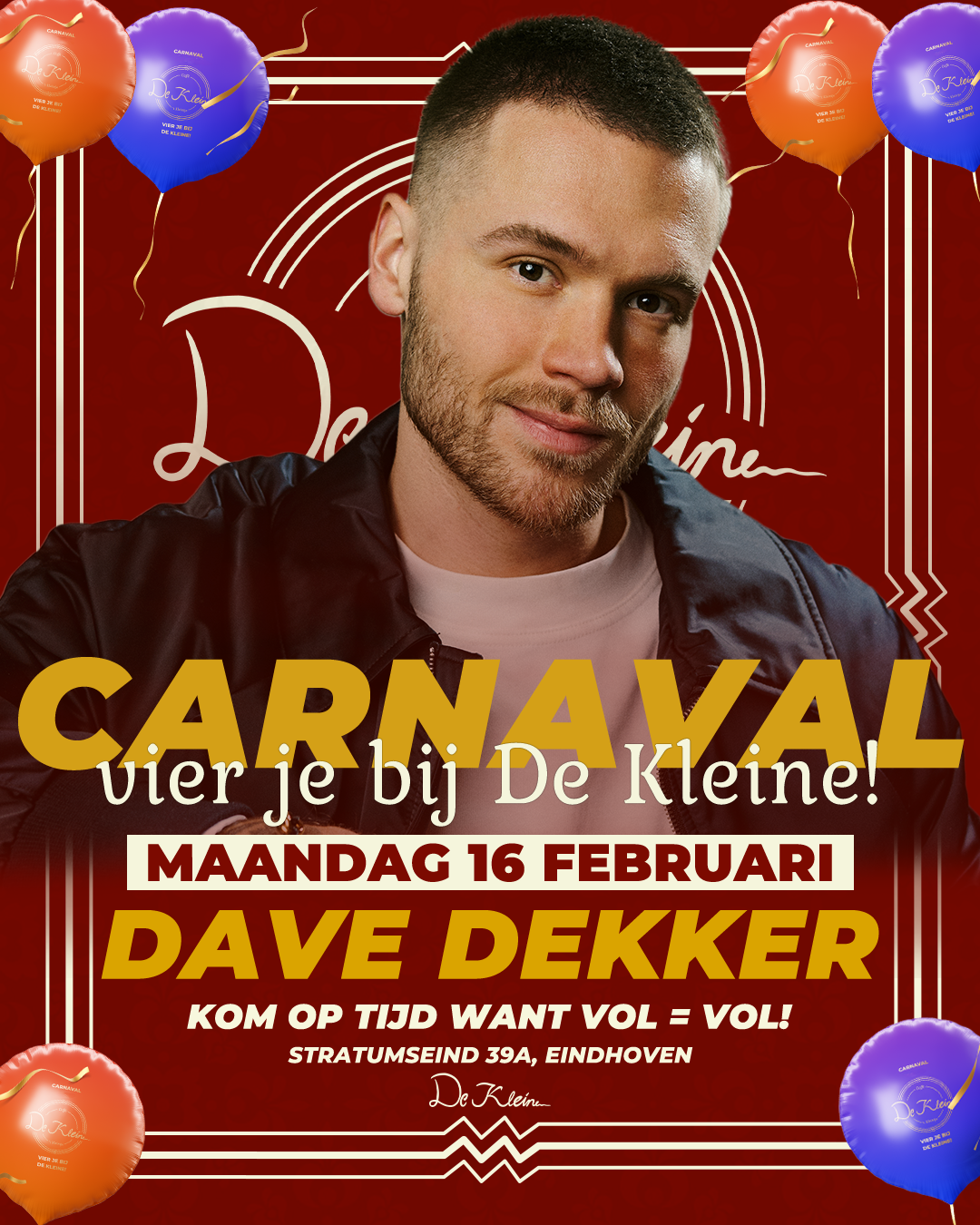 Carnavalsmaandag met Dave Dekker