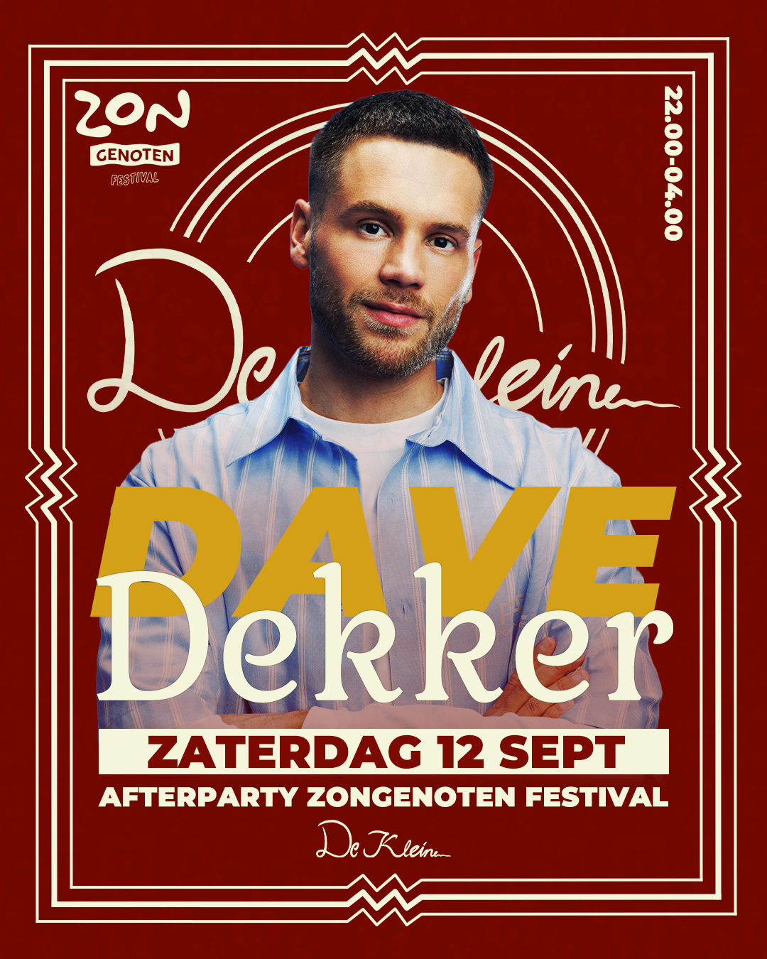 Afterparty Zongenoten met Dave Dekker 
