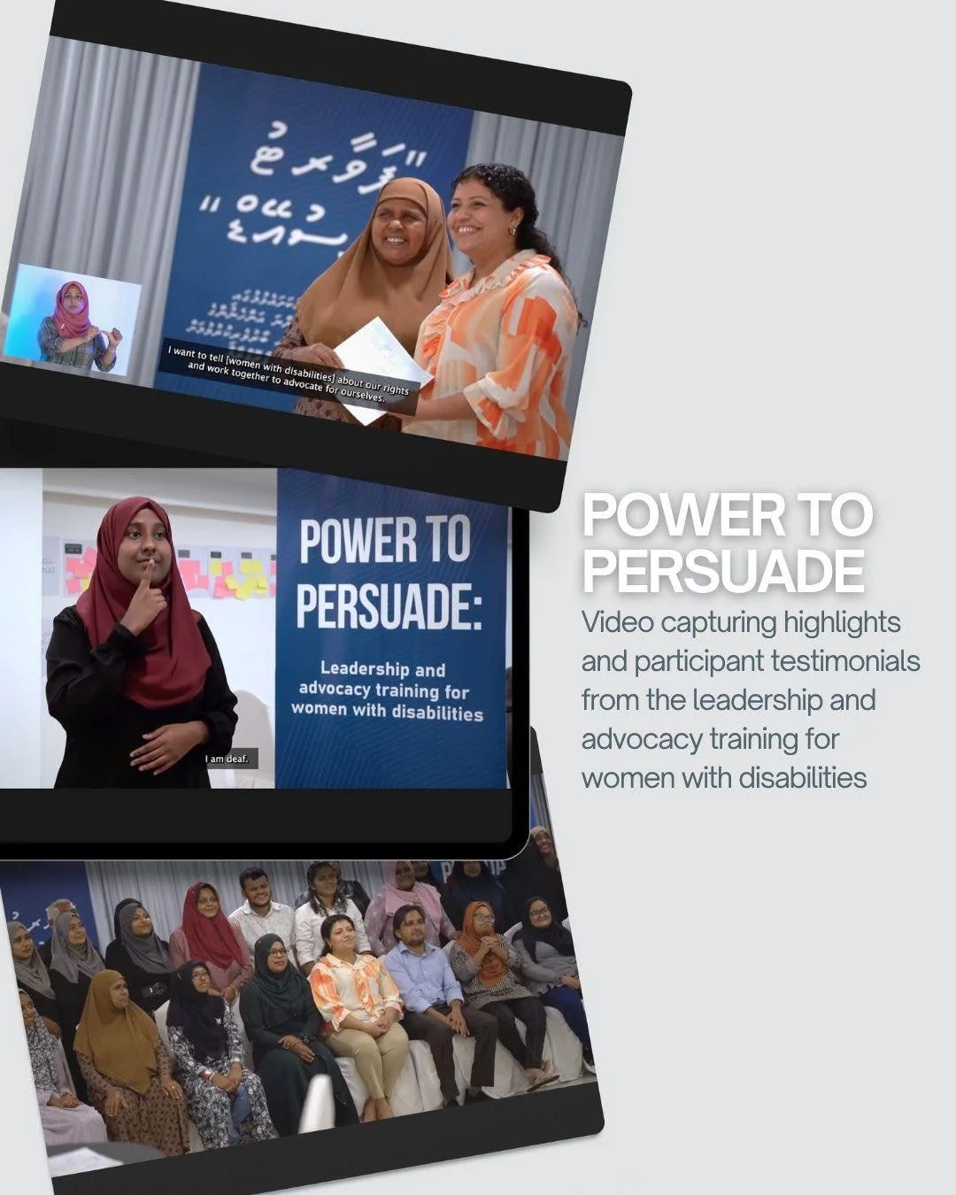 Power to Persuade, 2022

We produced a video capturing the highlights of the Power to Persuade workshop in collaboration with IFES. The video features participant testimonials from the training. This was one of our very first projects at Ran Kakida a