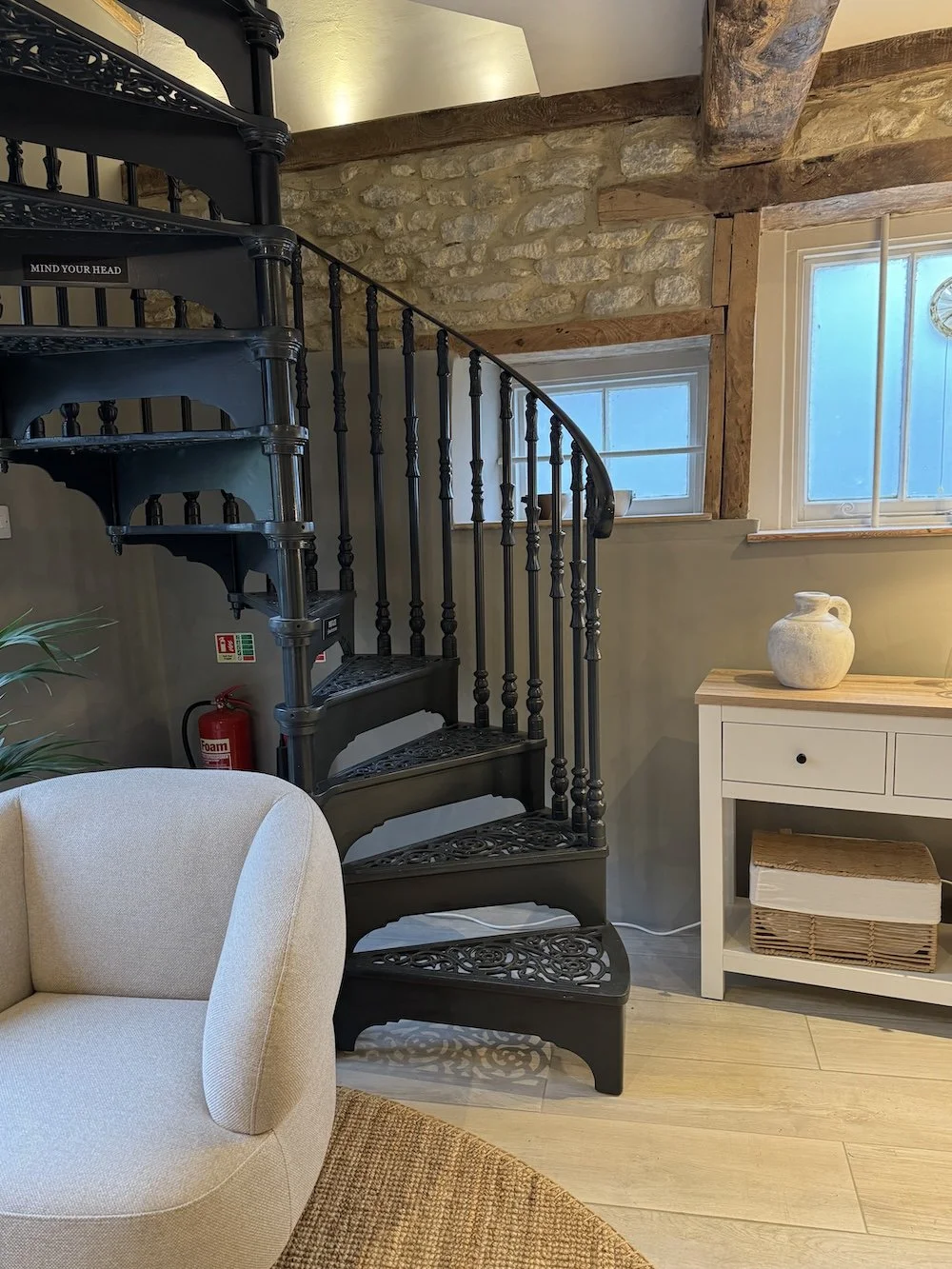 spiral staircase in the consultation room.JPG