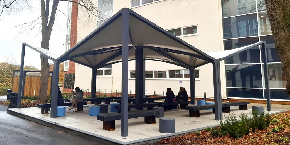 School Rooftoop Cover Outdoor Shade Awnings, Canopies & Parasols for Schools, Nurseries ...