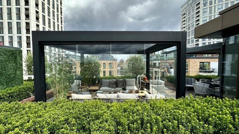 Rooftop pergola - Rooftop Canopy — Shade Zone Awnings & Retractable ...