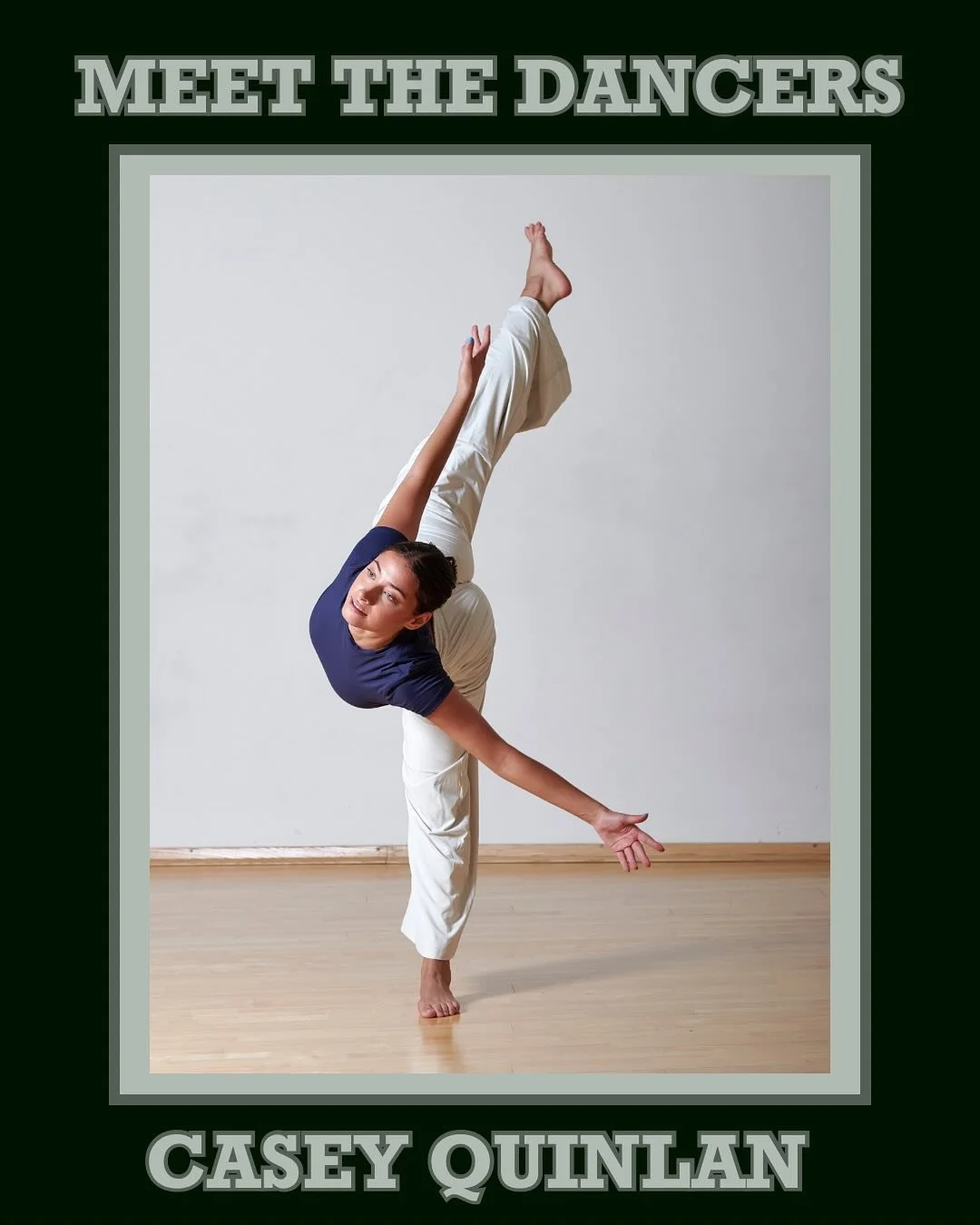 meet one of the amazing dancers in “As I Return to the Earth,” Casey Quinlan! 
come see casey perform in my first self-choreographed contemporary dance show, “As I Return to the Earth” in the IU Studio Theater on 2/21 and 2/2