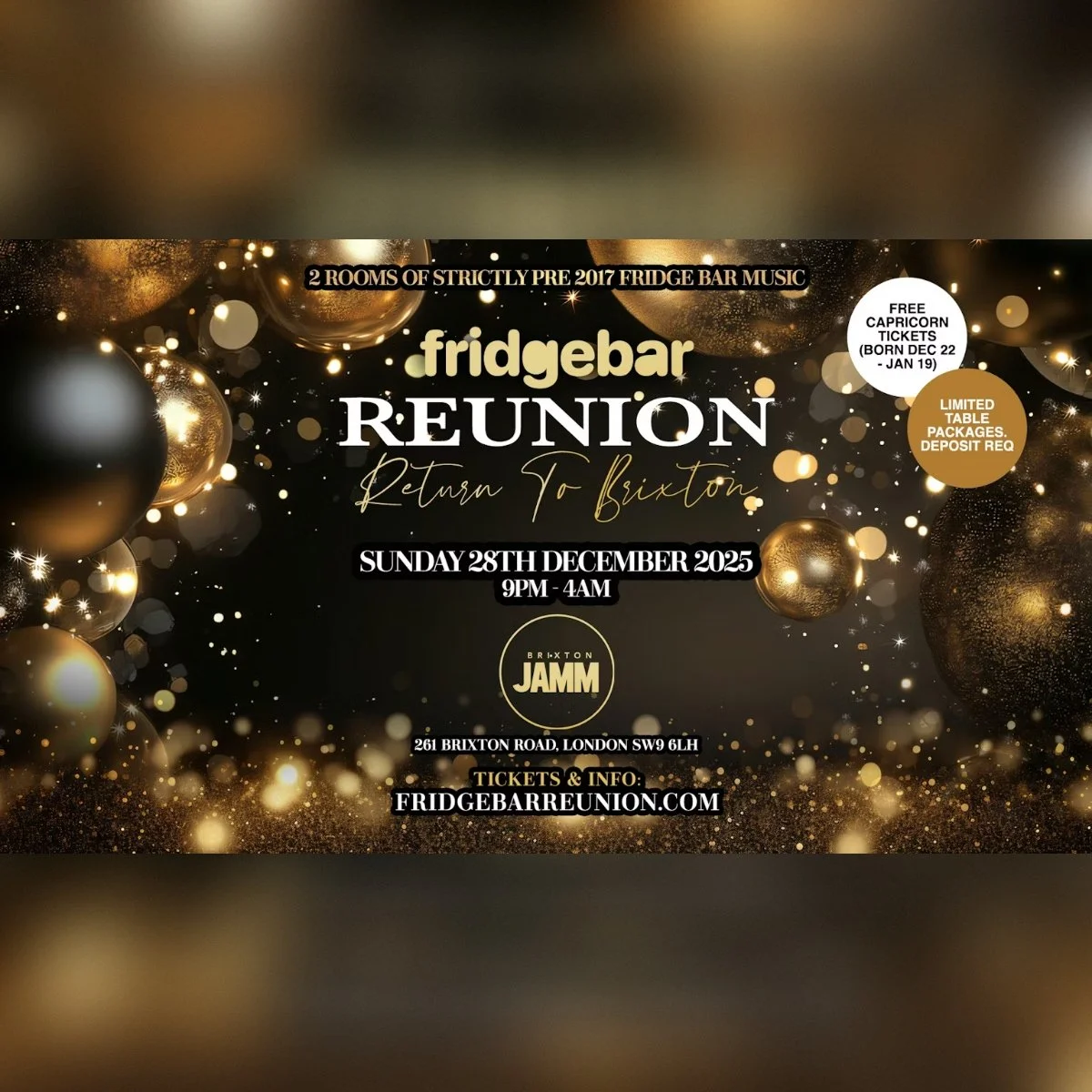 Fridge Bar Reunion [Return To Brixton]