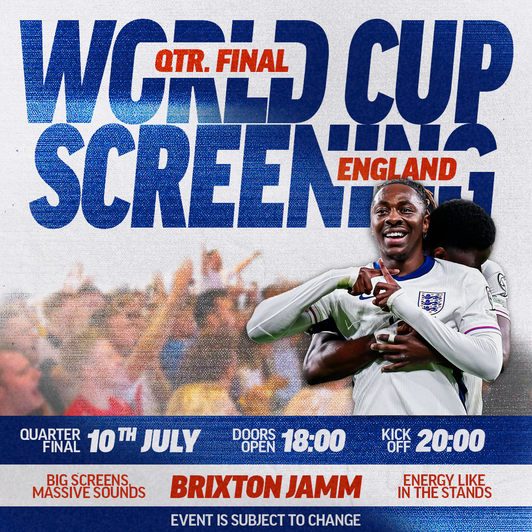 England World Cup Screening: Quarter Finals