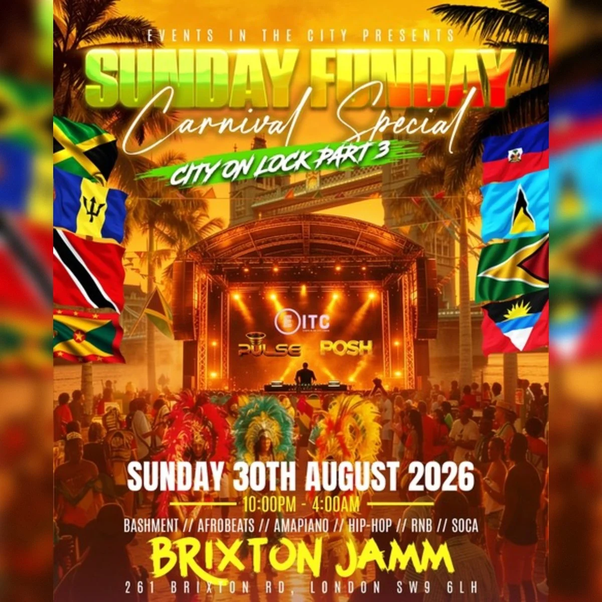 PULSE x POSH x EITC London present: The Official London Carnival Lineup