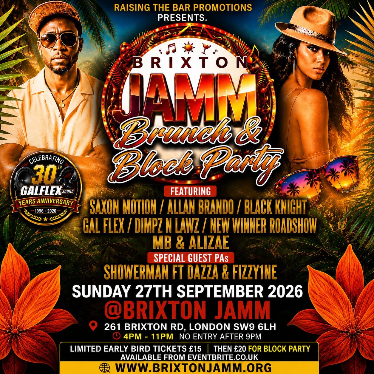 BRIXTON JAMM BRUNCH &amp; BLOCK PARTY