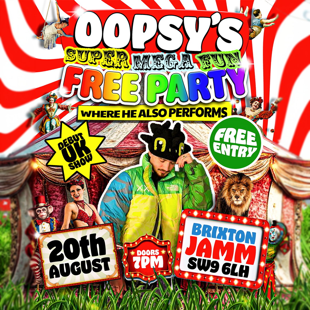 oopsy’s Mega Fun Free Party Where He Also Performs