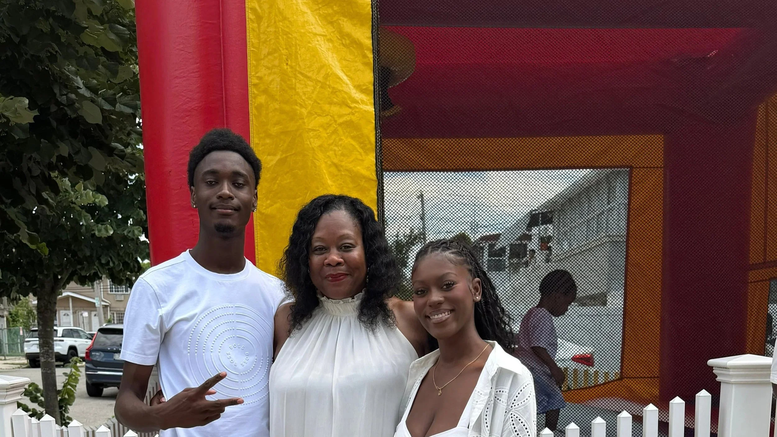 Two of my former students.  Launa is in her 3rd year of college and Demarco is completing grade 11 of high school.  They are both cousins