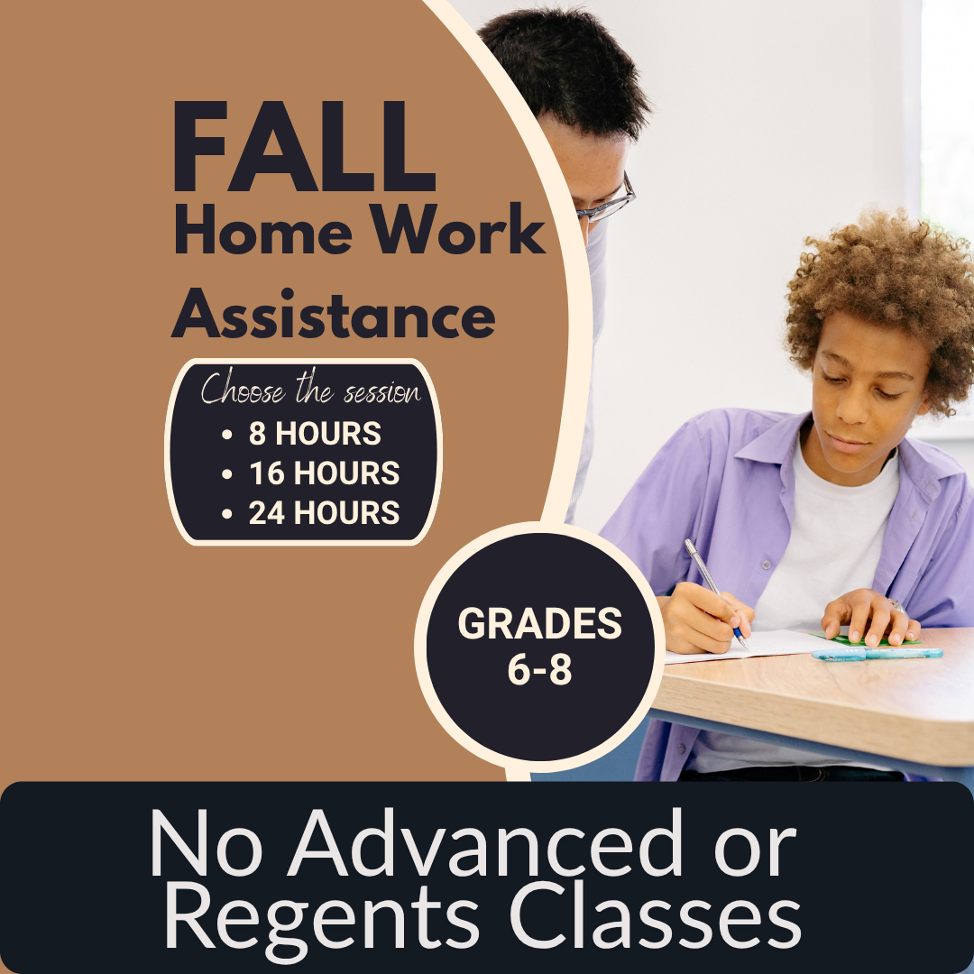 Fall Homework Assistance 2026 for Grades 6-8