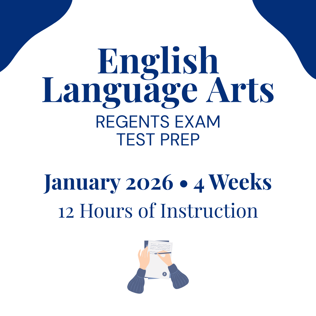 English Language Arts REGENTS EXAM Test Prep for January 2026 - 4 Weeks/12 hours