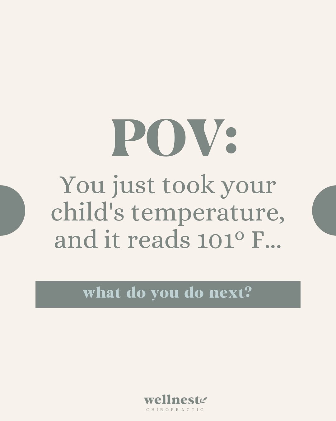 The body is smart. Low and medium grade fevers are smart. They have a purpose. Trust your mom gut! 🫶
*When the fever is 103&ordm; F or higher, your child is lethargic, and something doesn&rsquo;t seem right, absolutely call your pediatrician. These 
