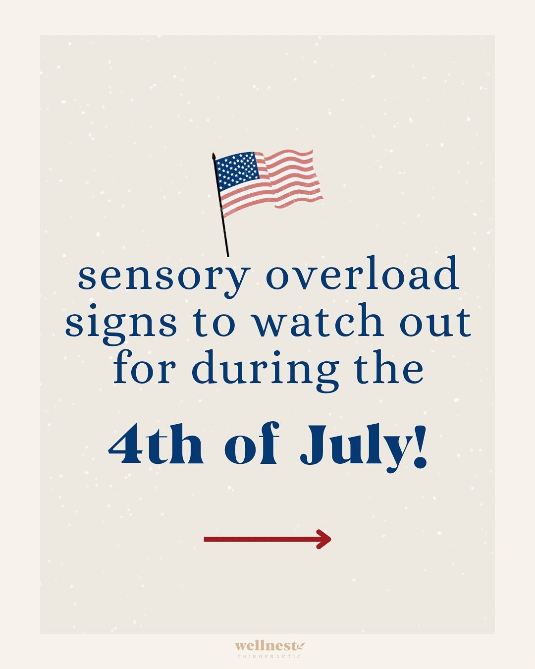 Heading into the 4th! 🇺🇸 So many exciting events are happening! From BBQs to fireworks, it&rsquo;s all fun&mdash;until it&rsquo;s not. 
If your child struggles with sensory overload, this holiday can be a lot. 
Swipe to learn signs of overwhelm to 