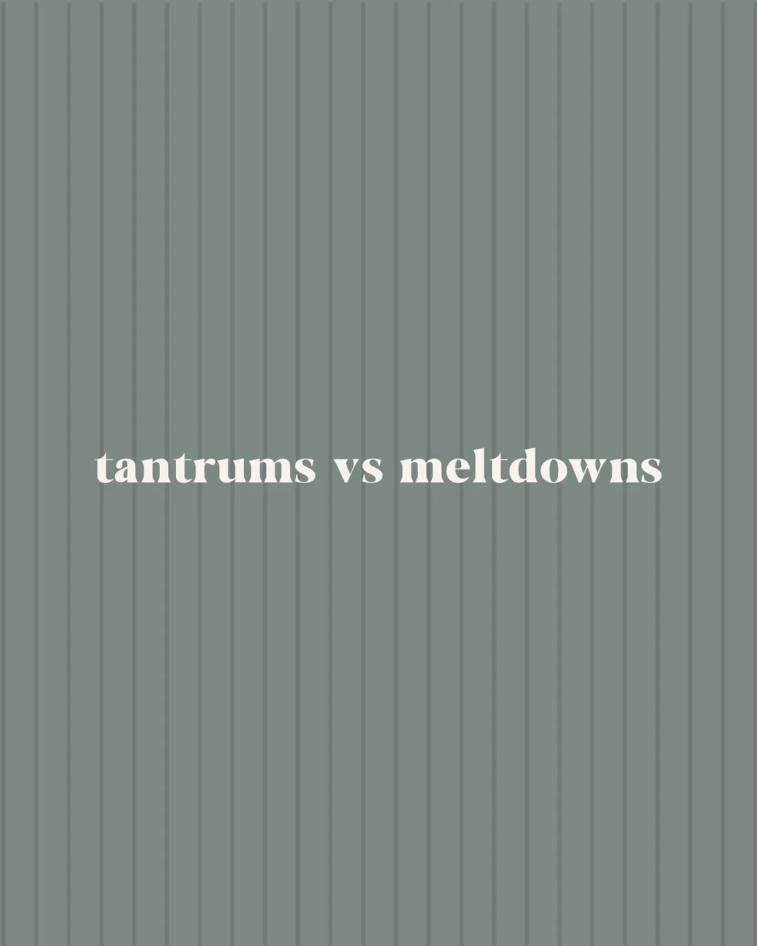 To learn more about the nervous system and tantrums, click the link in our bio!🤎