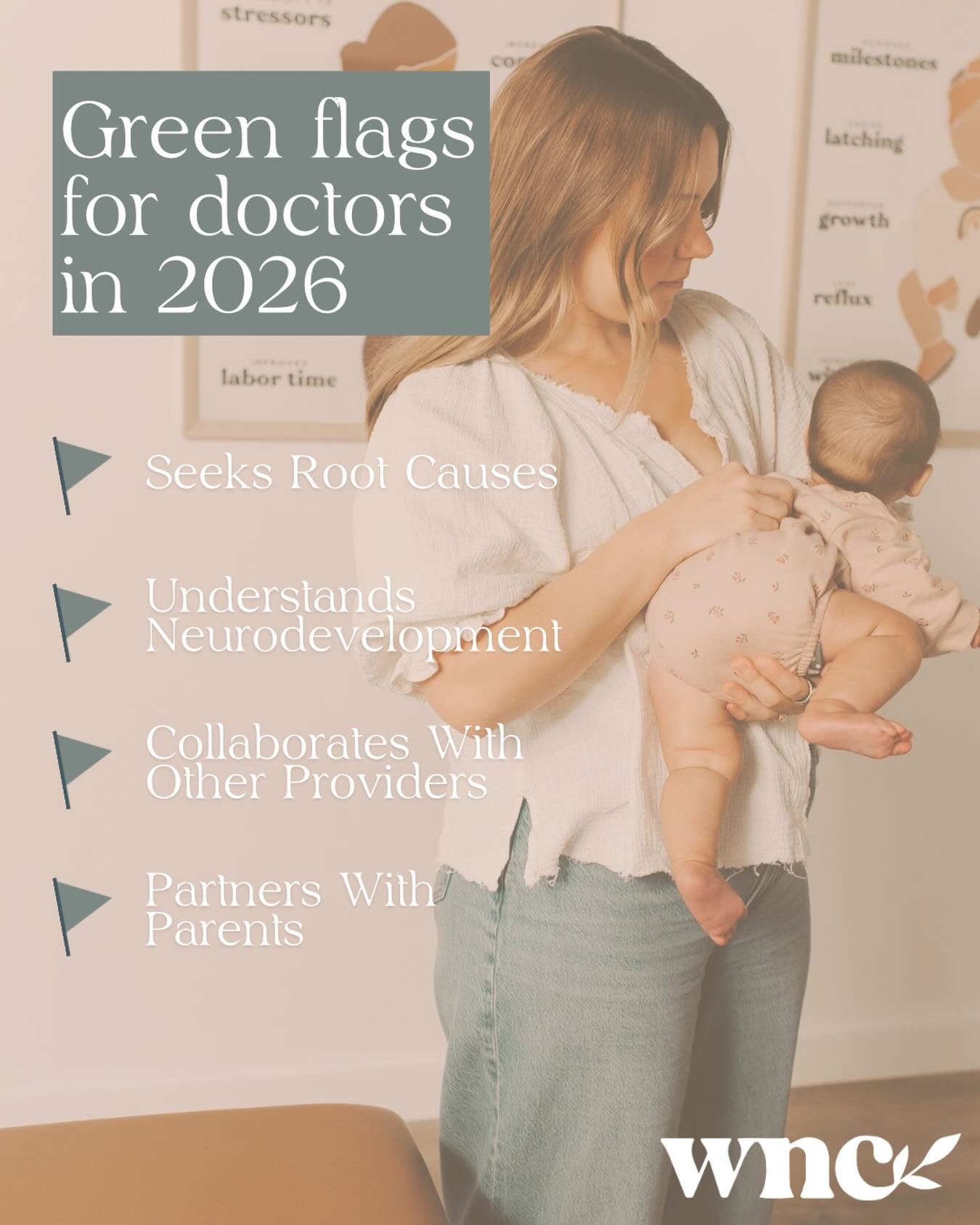 The absolute best doctor for your kids and your family has these green flags:
🌿 Seeks Root Causes
🌿 Understands Neurodevelopment
🌿 Collaborates with other providers
🌿 Partners with parents
Parents, your doctor should be open-minded, empathetic, c
