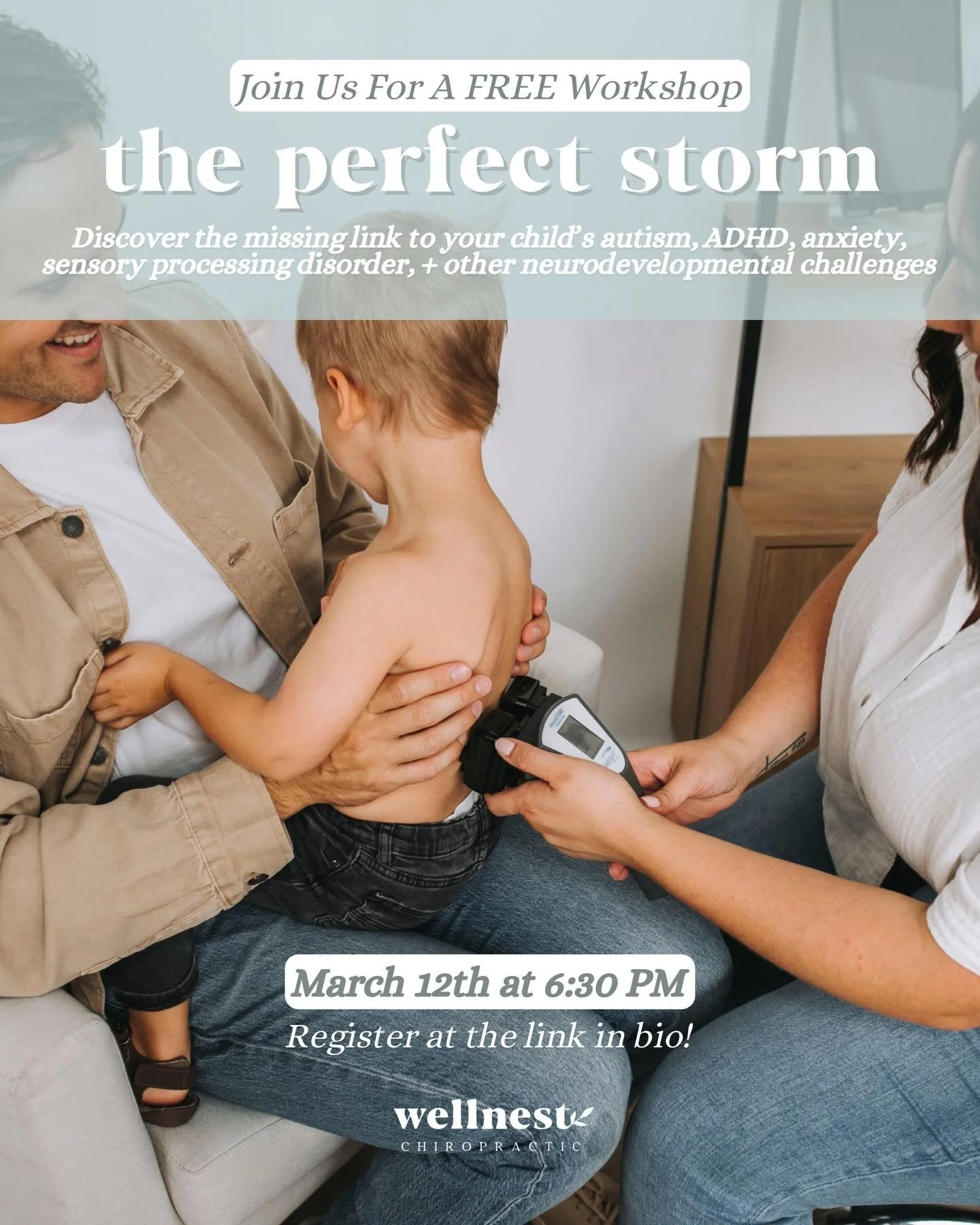 Moms! We are hosting a free workshop at Wellnest Chiropractic about Autism, Anxiety, SPD, ADD/ADHD, and other Neurodevelopmental challenges on Thursday, March 12th at 6:30pm and you are invited!

What if kids don&rsquo;t really &ldquo;grow out of&rdq