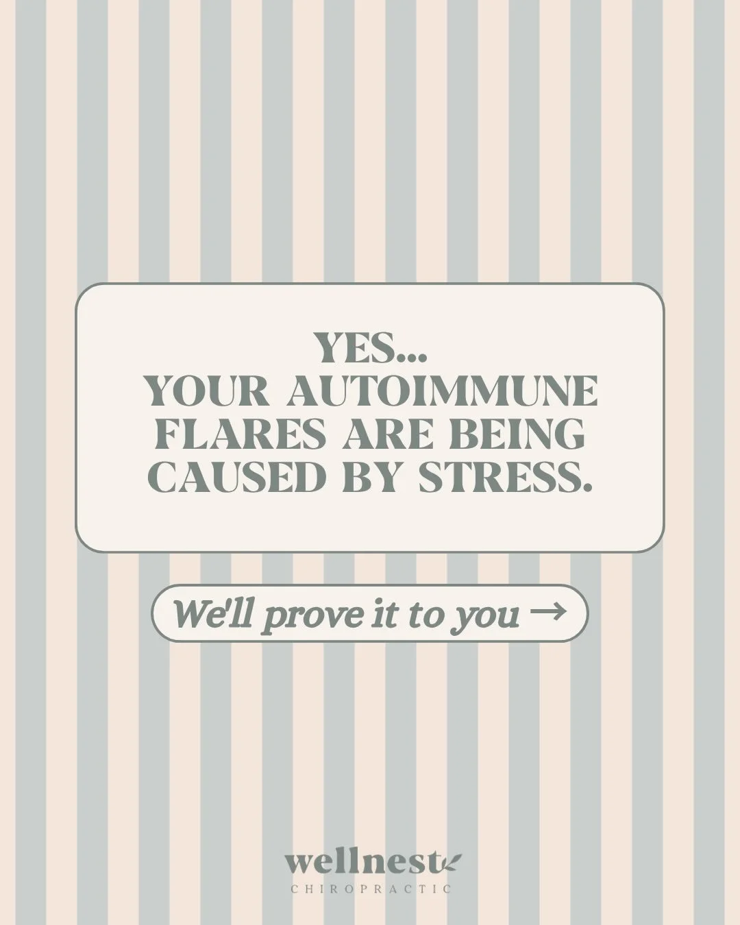 If you or someone you know struggles with autoimmune flares, click the link in our bio! The nervous system may be the missing link! 👏
