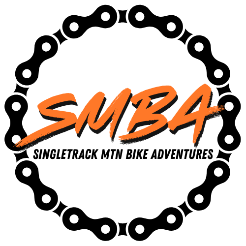 The image displays the word 'SMBA' written in orange, stylized text with a black background.