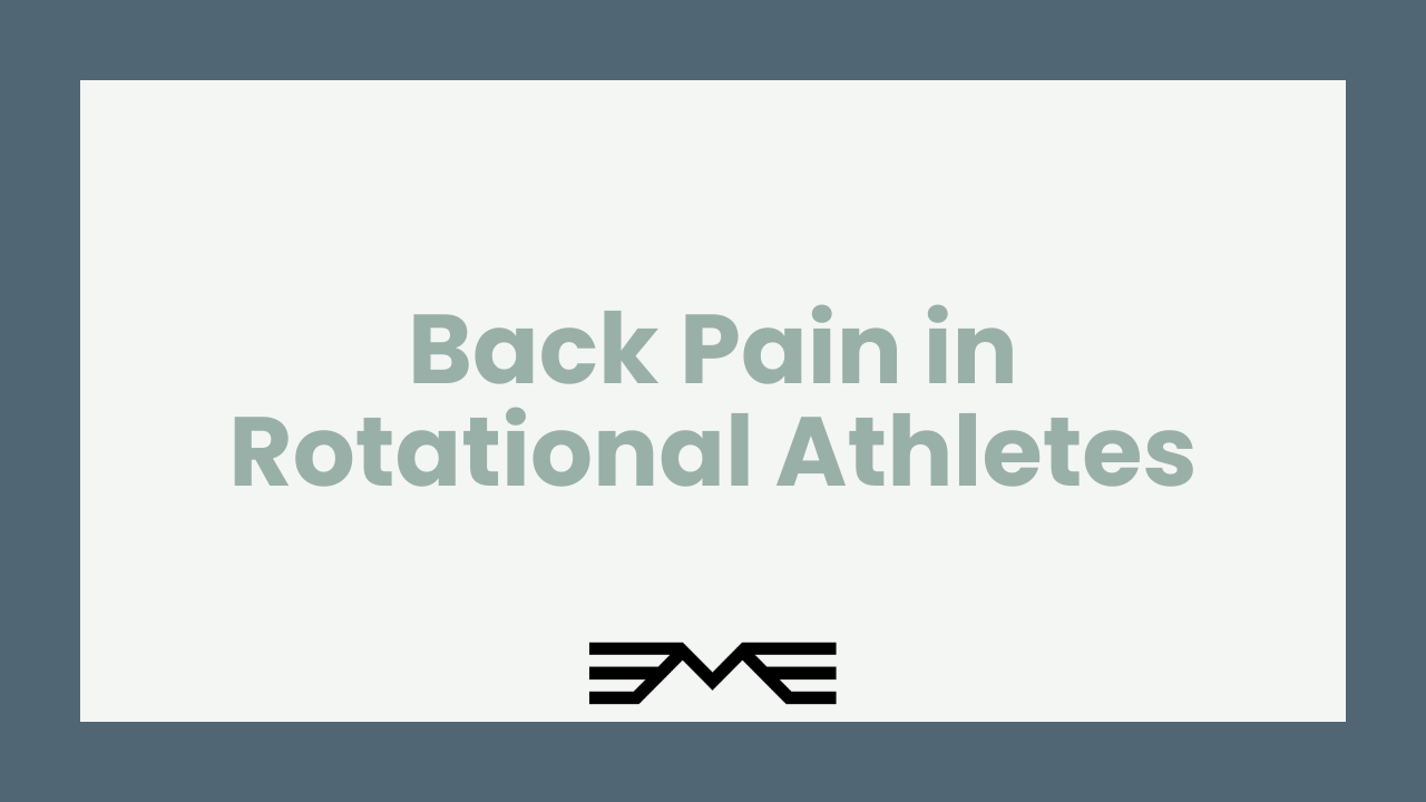 Back Pain in Rotational Athletes: A Guide to Sports Injury Physical Therapy and Getting Back in the Game