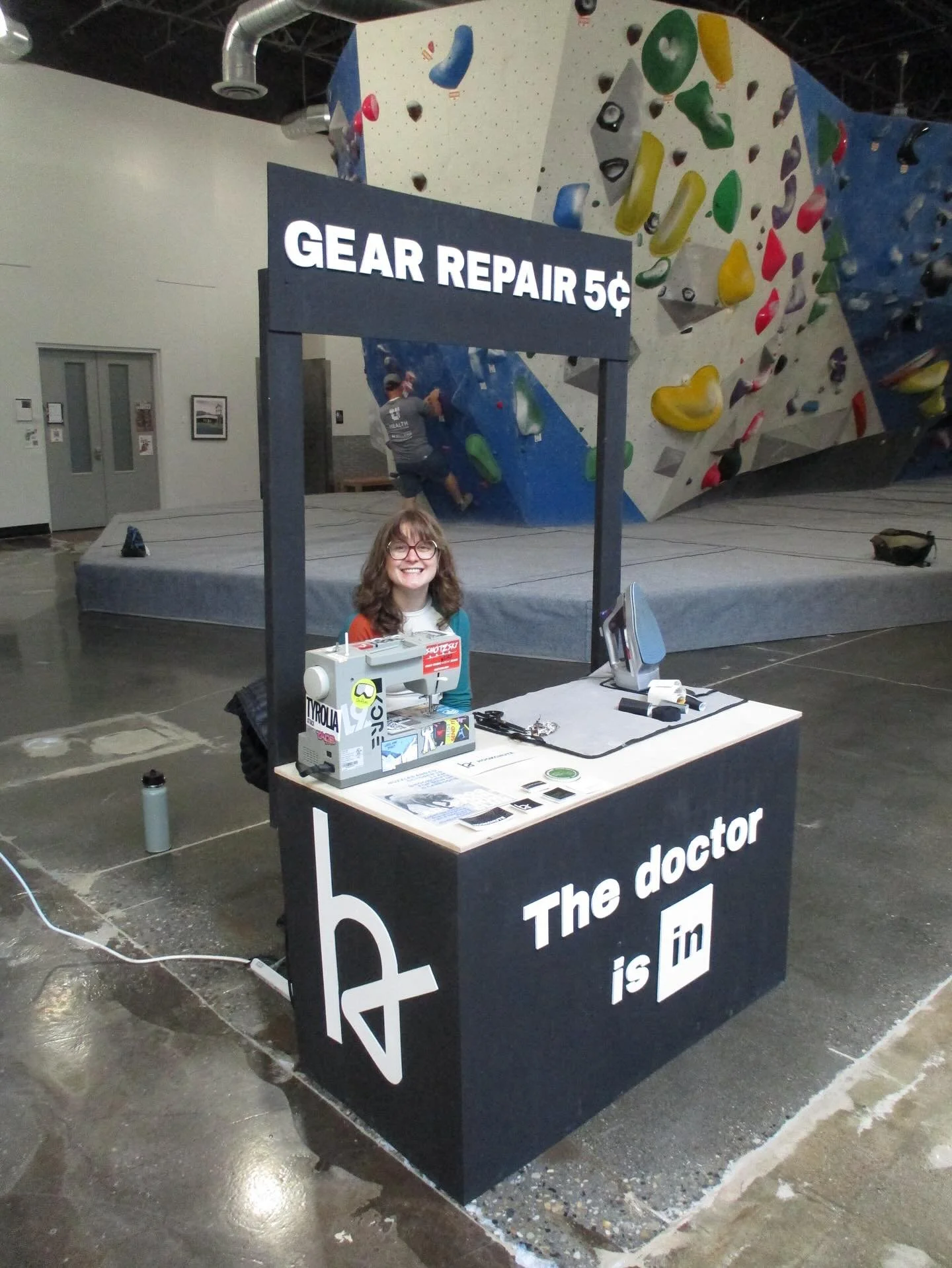 gear repair event, booth by @ducksaltlake at @momentumclimbingutah 

more events like this to come!