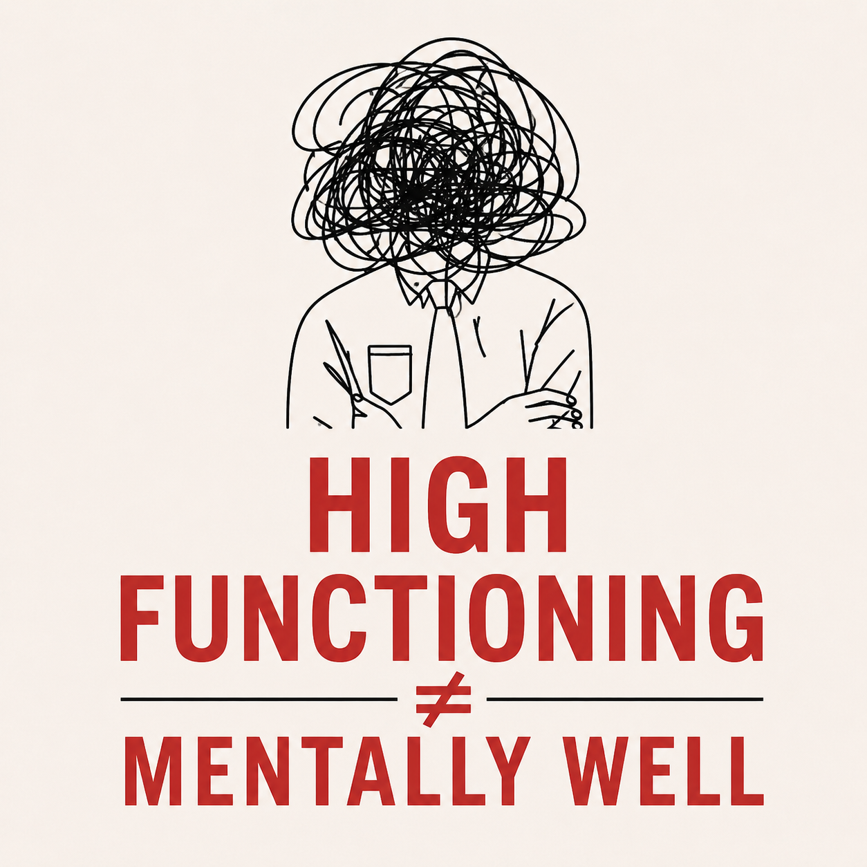 HIGH FUNCTIONING NOT MENTALLY WELL 