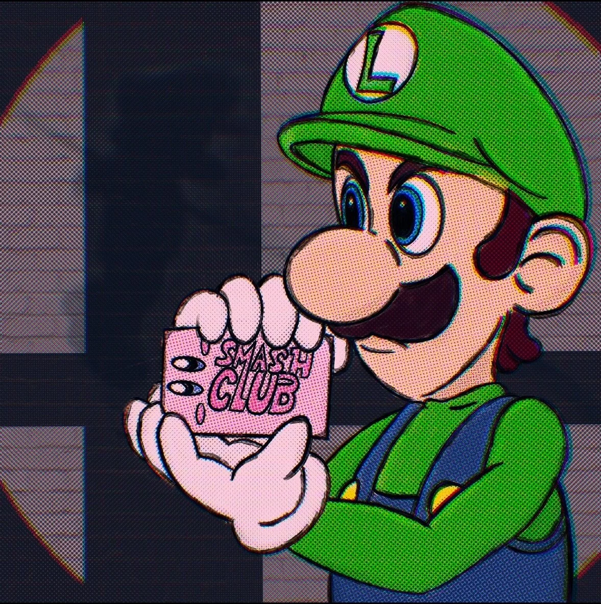 Something I drew a while back for the profile picture the master hand won #luigi #smashclub #nintendo #supersmashcollector