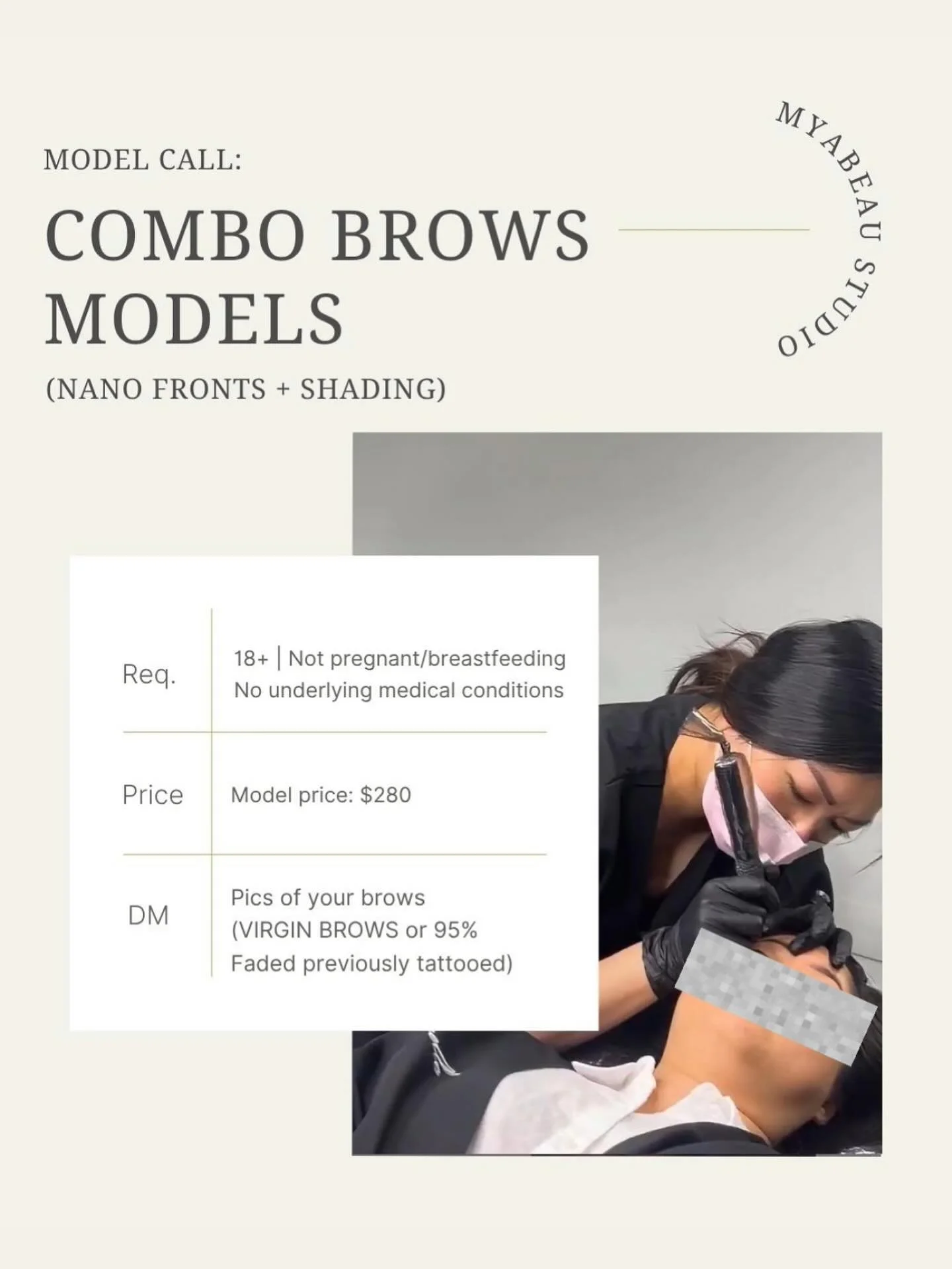 Your brows&hellip; but upgraded. 👀✨

Ever wondered what it feels like to wake up with naturally full, softly defined brows that actually frame your face?

I&rsquo;m offering 3 exclusive model spots this June for my signature Combo Brows (nano hairst
