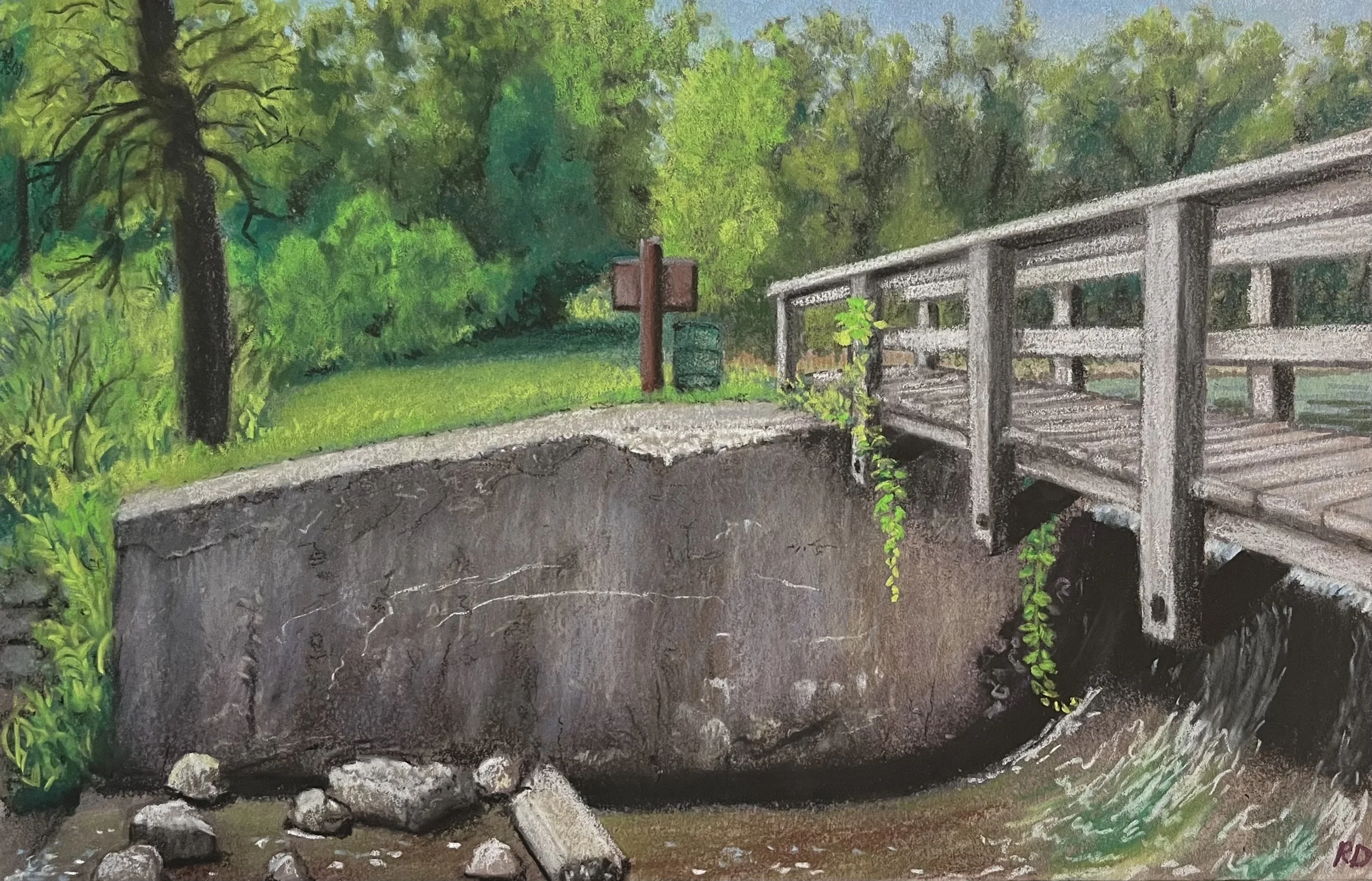 Frog Bridge
8.5" x 5.5" pastel