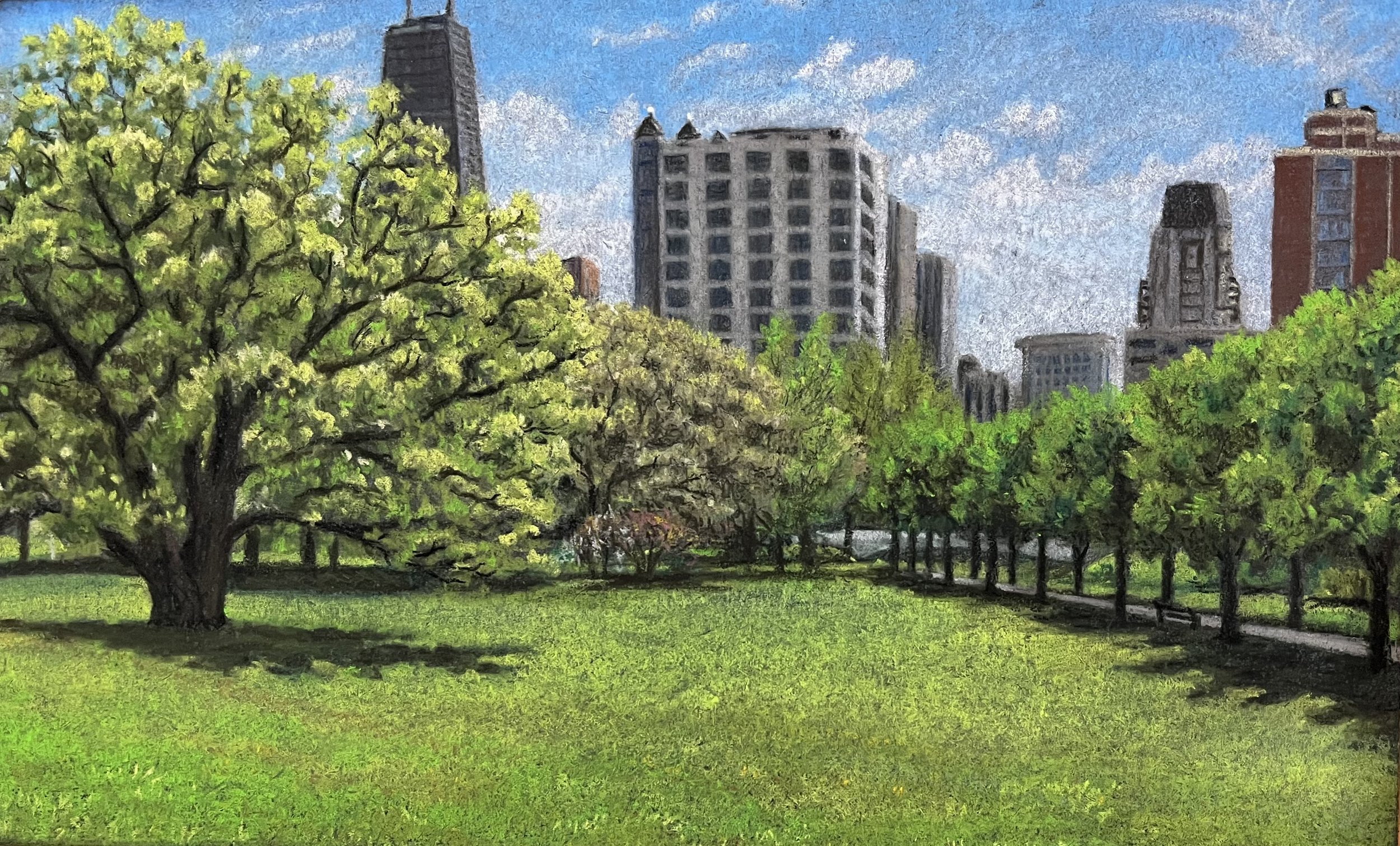 First Day of Summer
5.5" x 9" pastel on panel